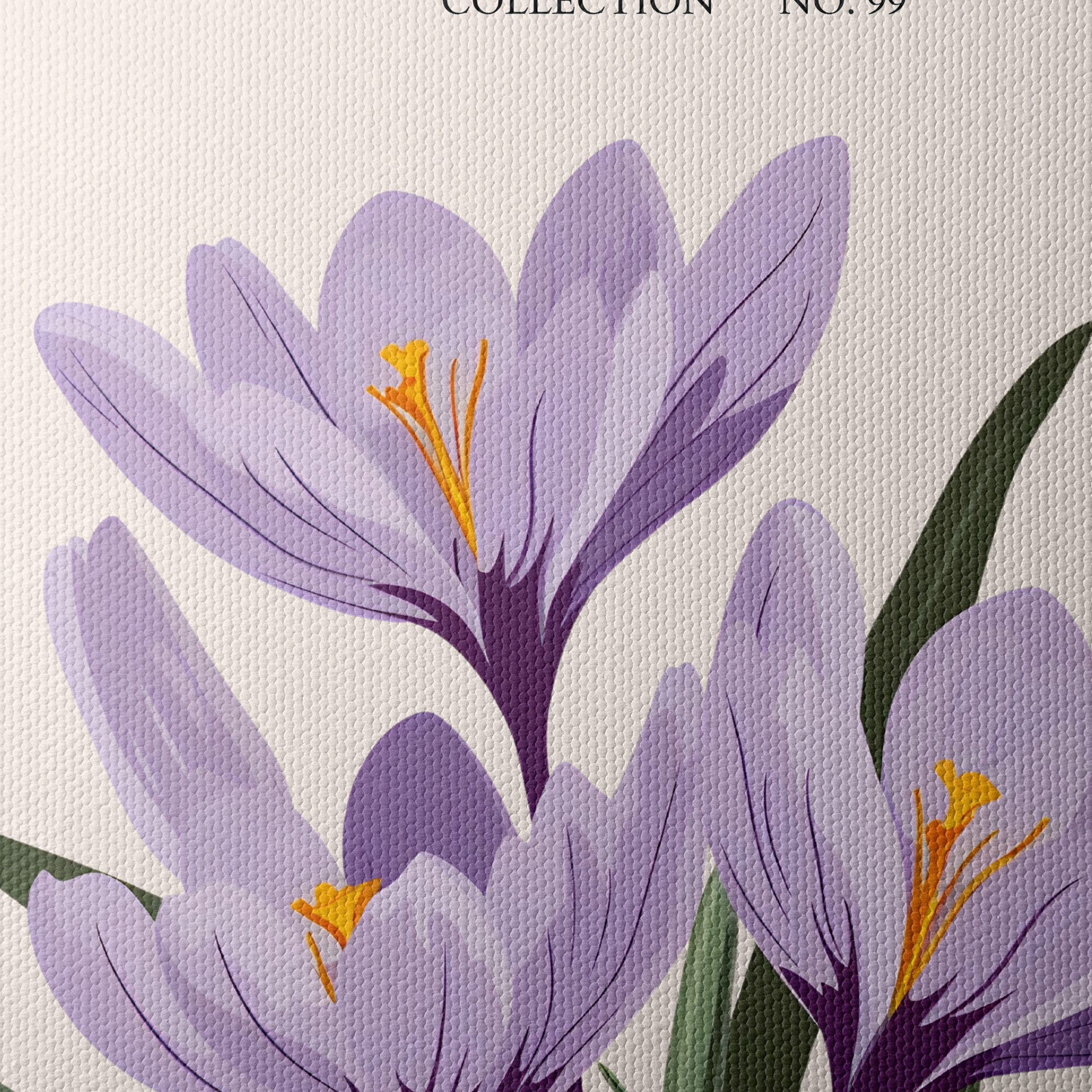 Vibrant Crocus Floral Artwork - Image 4