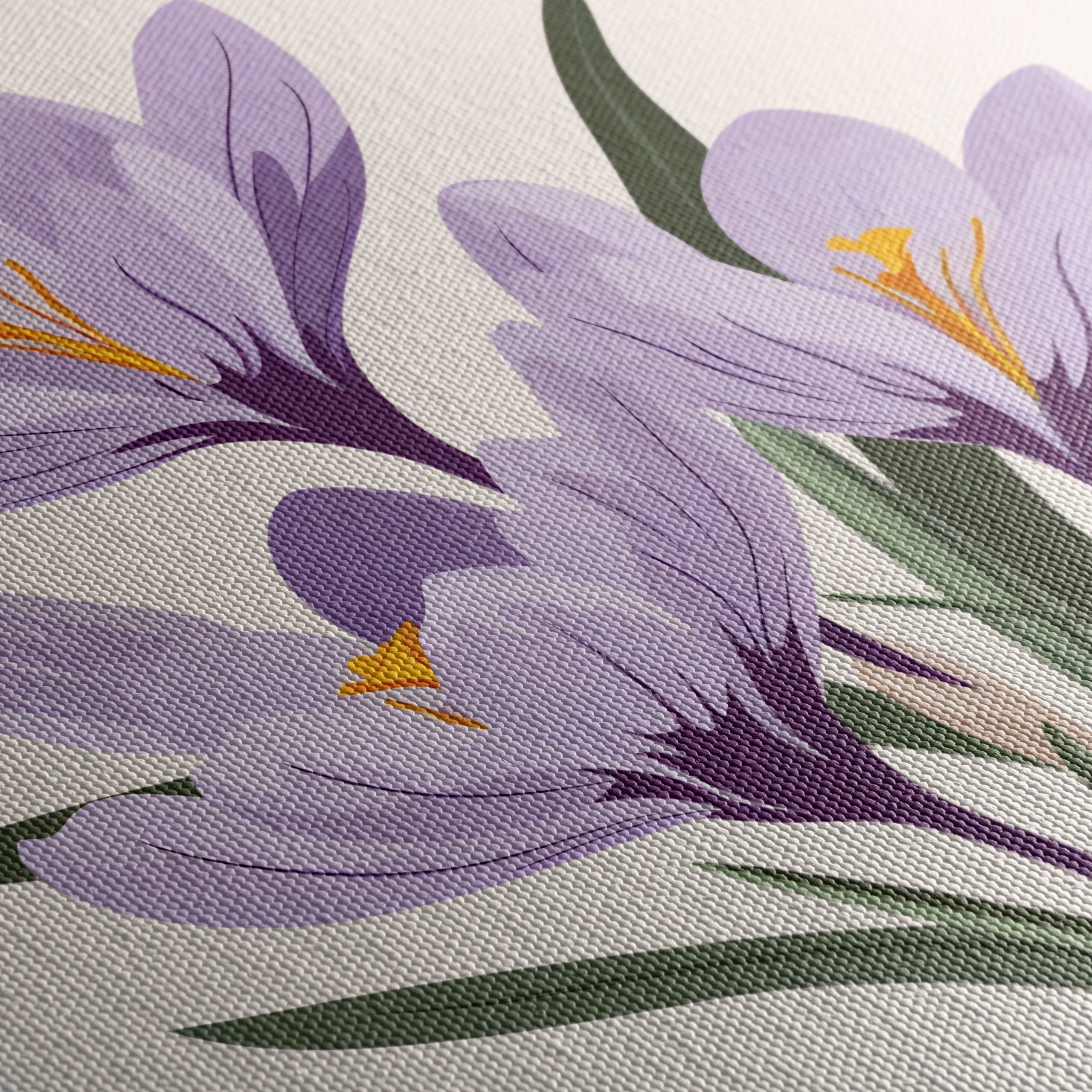 Vibrant Crocus Floral Artwork - Image 5