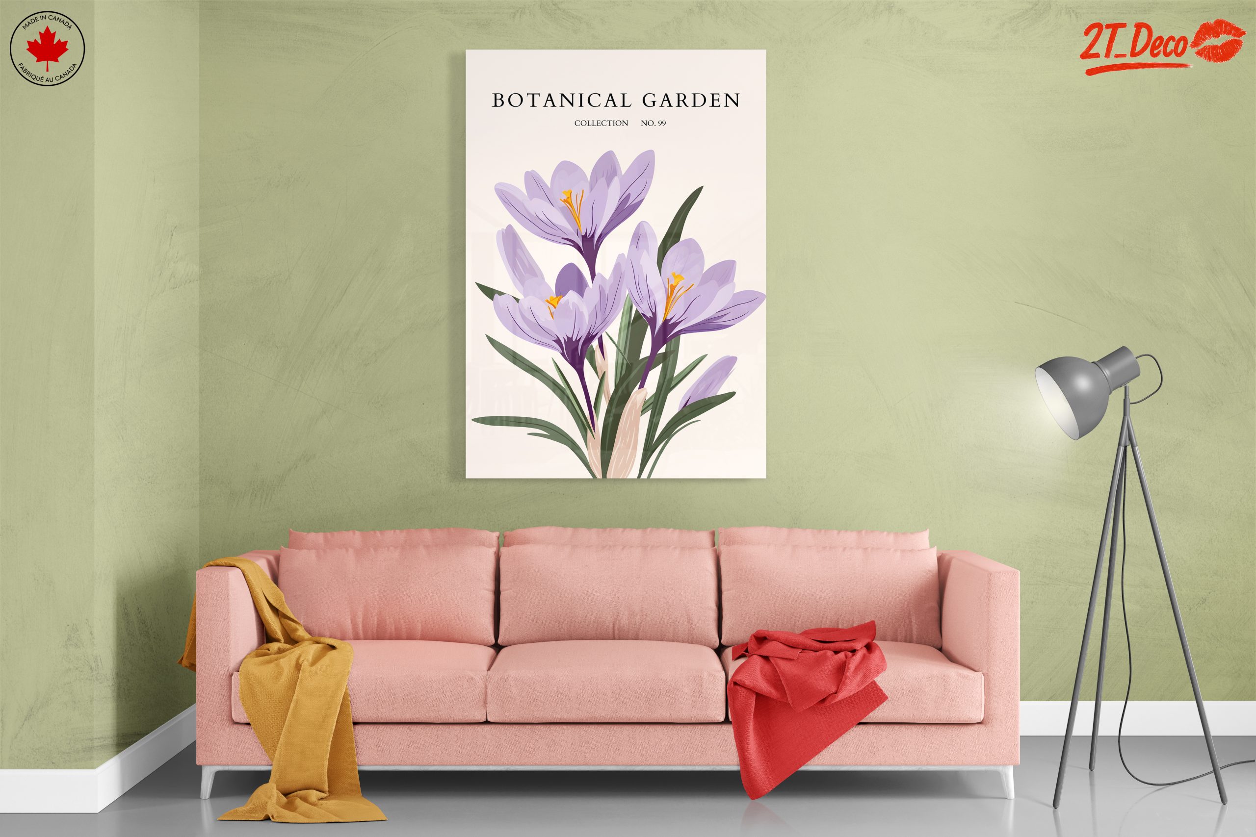 Vibrant Crocus Floral Artwork - Image 7