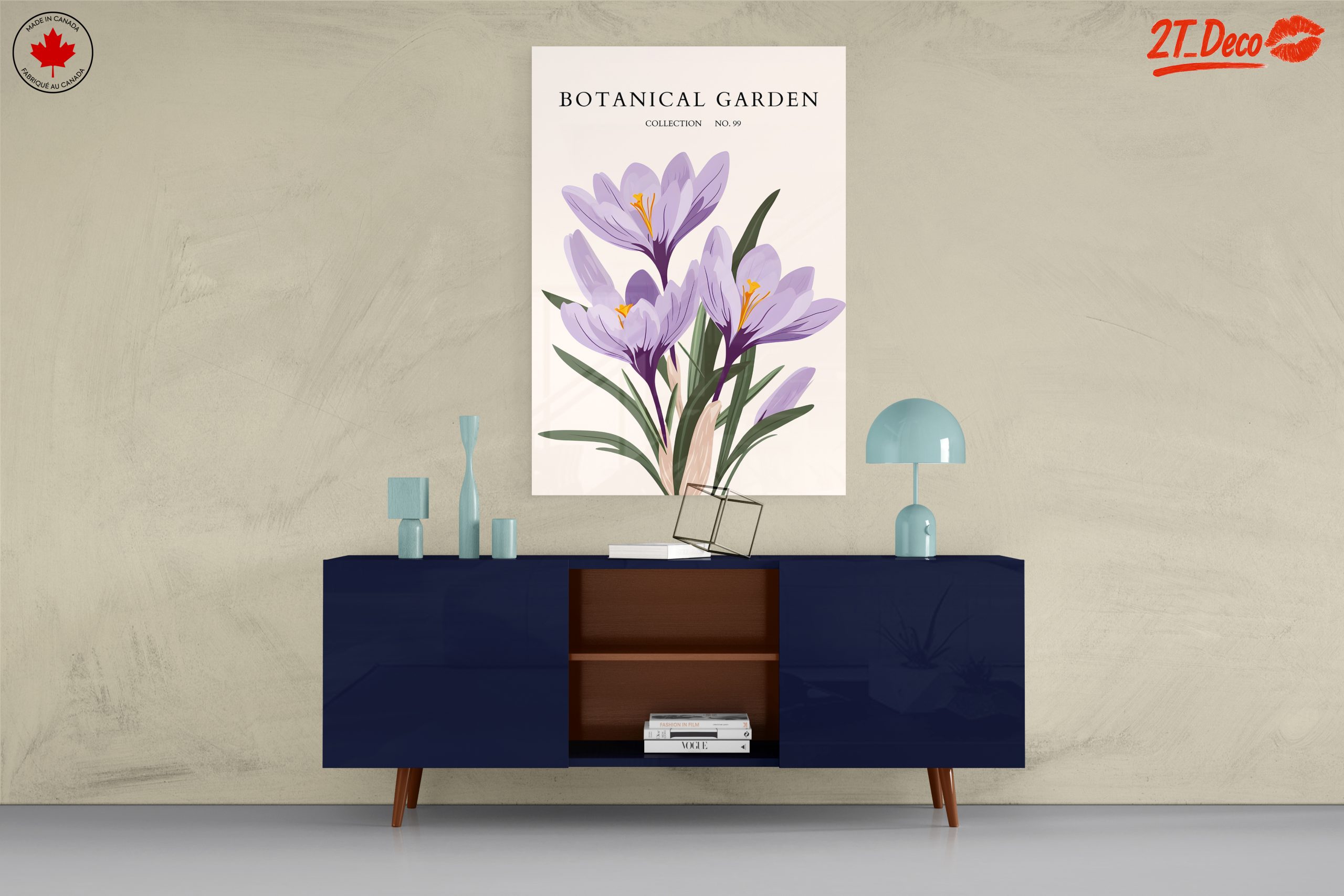 Vibrant Crocus Floral Artwork - Image 8