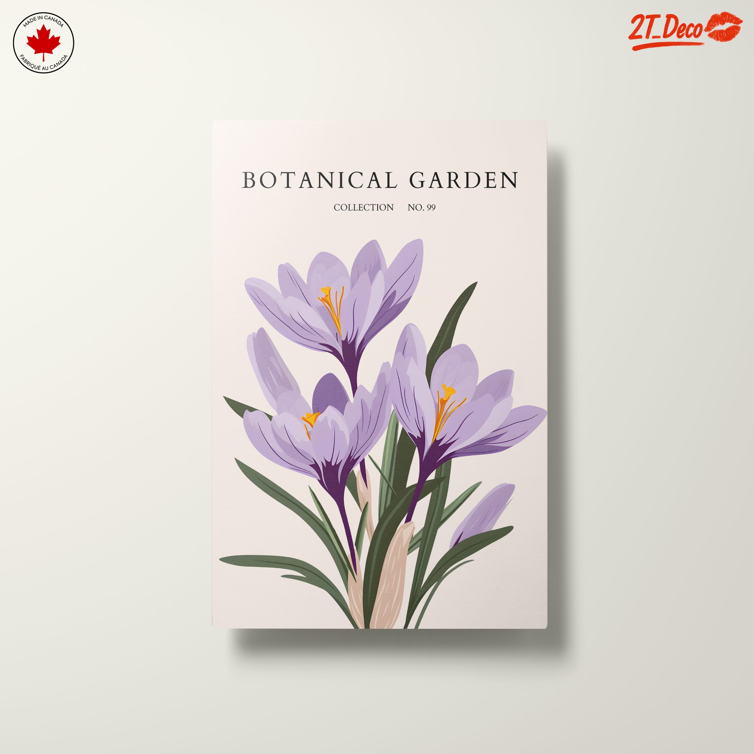 Vibrant Crocus Floral Artwork - Image 10