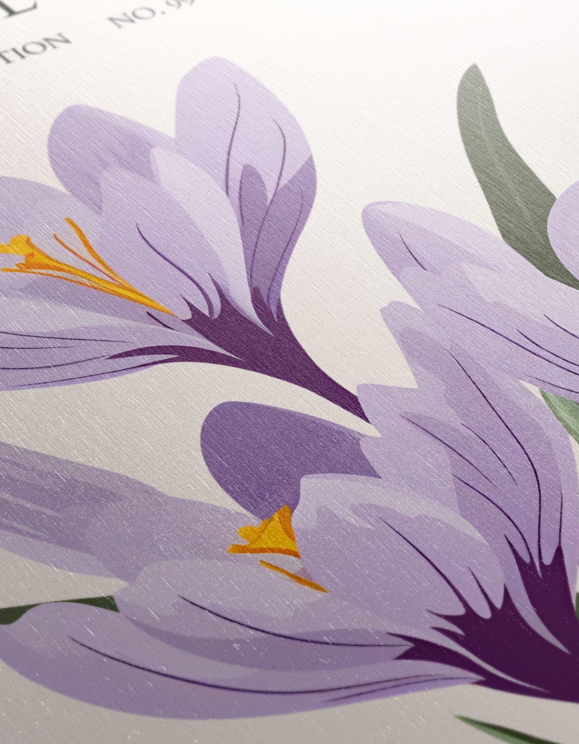 Vibrant Crocus Floral Artwork - Image 12