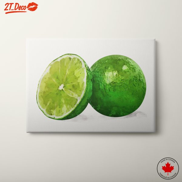 Stylized Lime Abstract Art