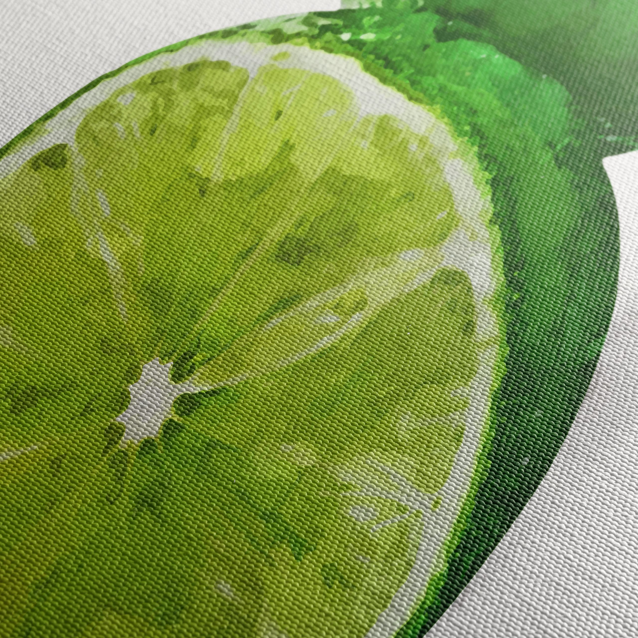 Stylized Lime Abstract Art - Image 5
