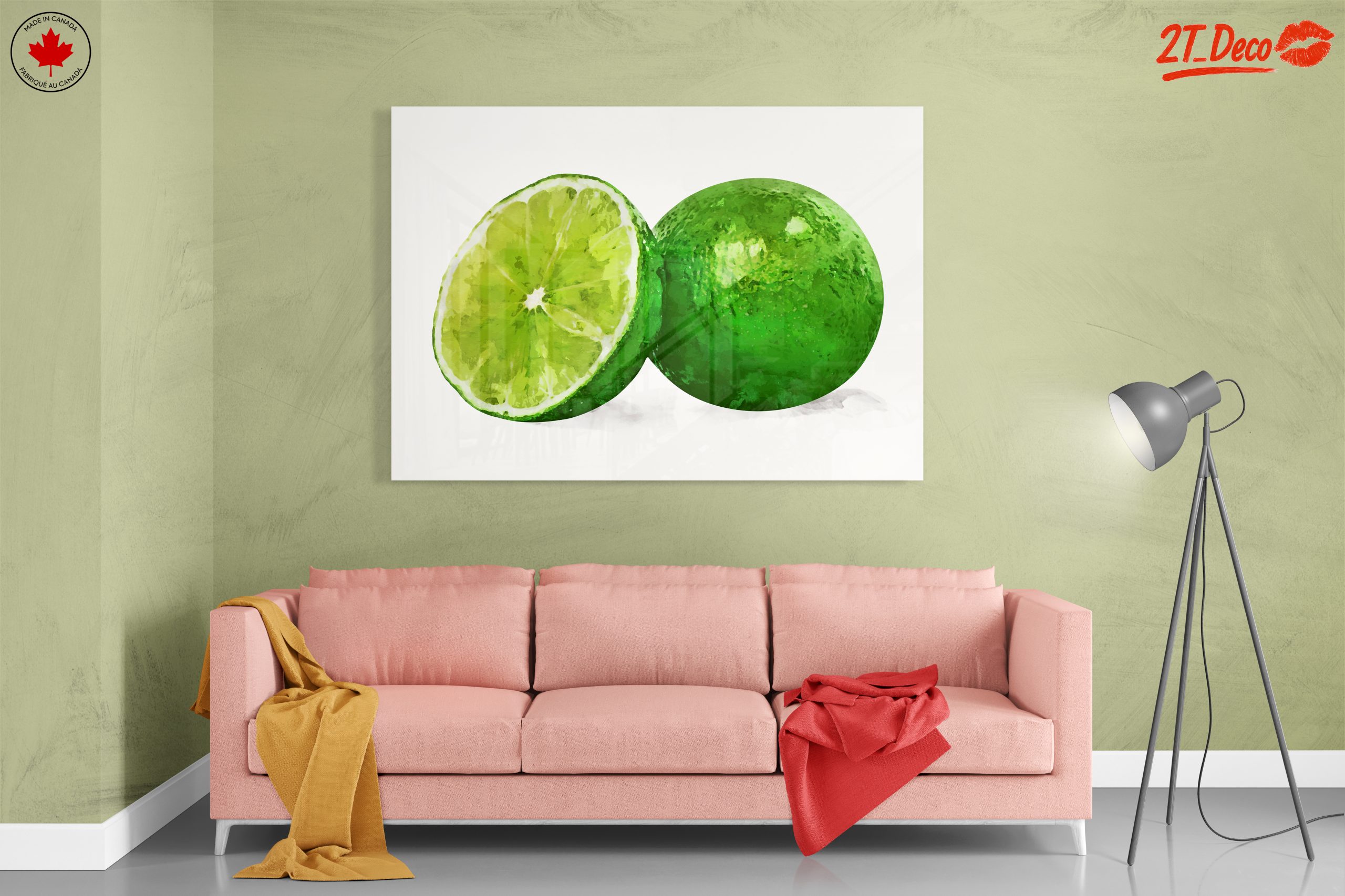 Stylized Lime Abstract Art - Image 7