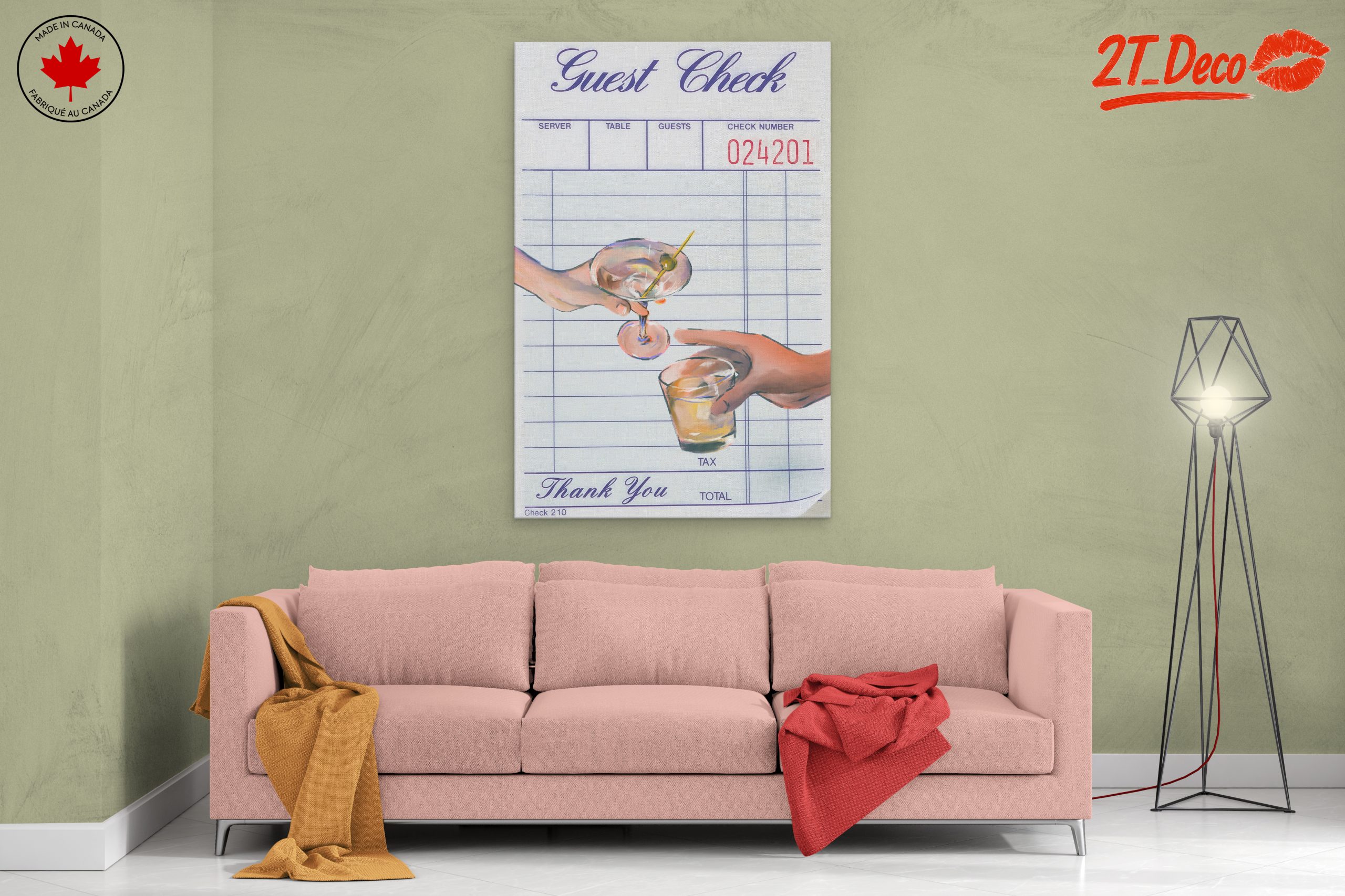 Cocktail Celebrations on Guest Check Artwork - Image 2