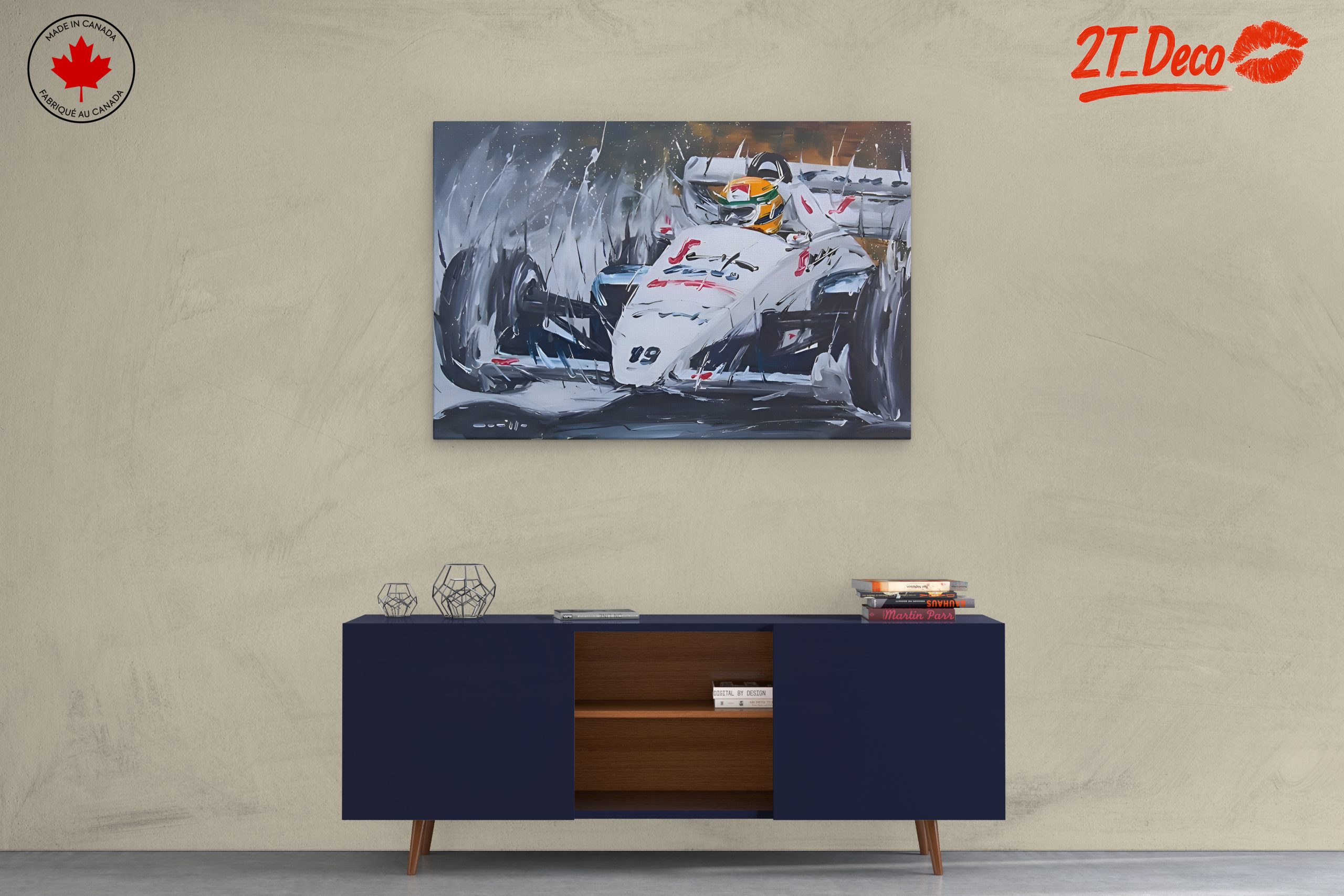Dynamic Motorsport Race Scene Artwork - Image 3