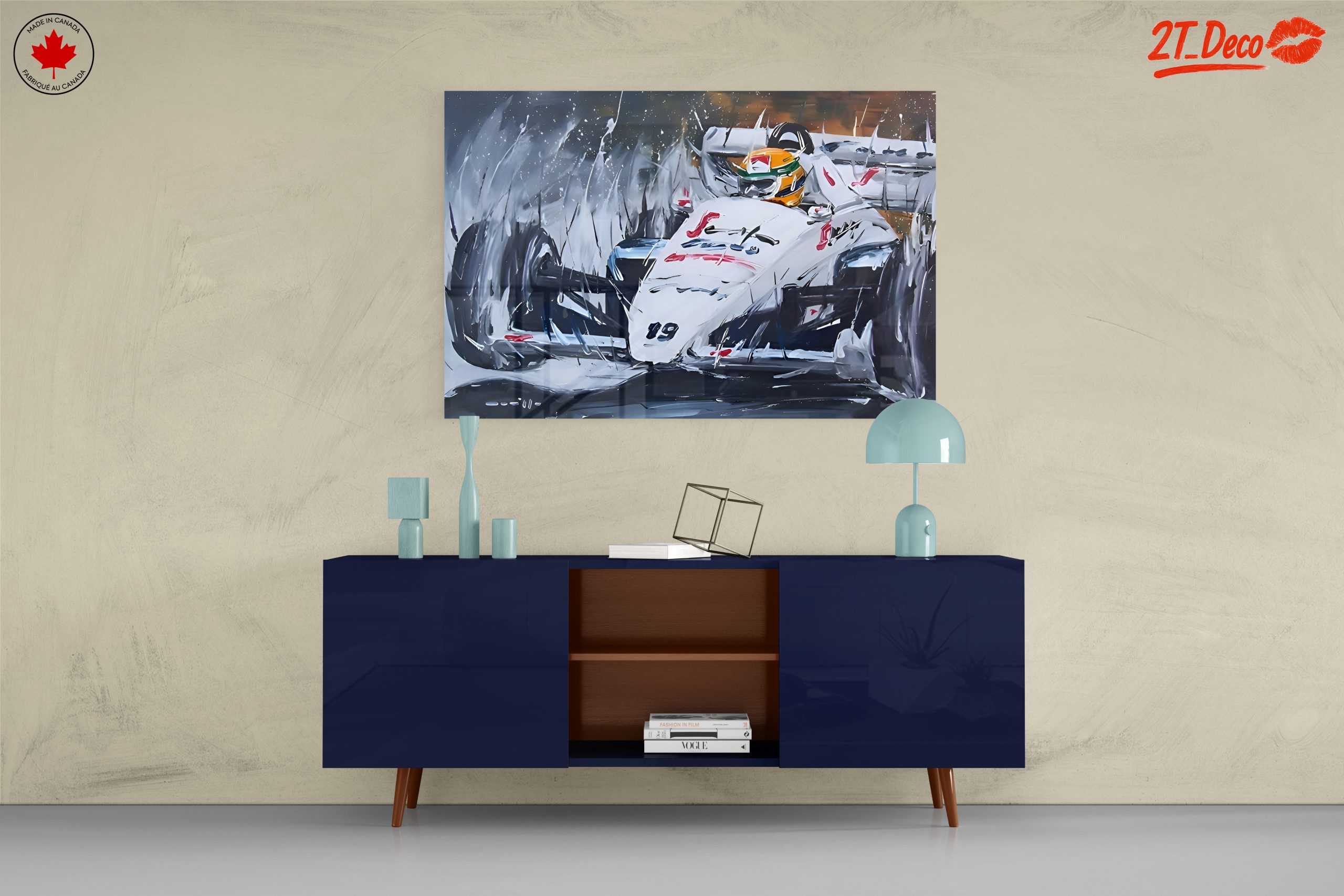 Dynamic Motorsport Race Scene Artwork - Image 8