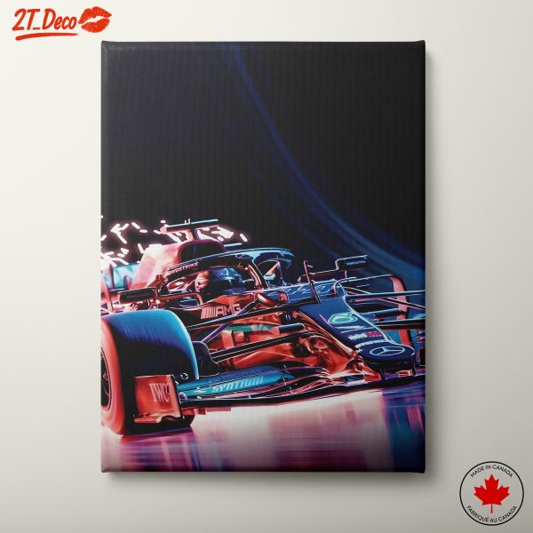 Vibrant Racing Car in Action