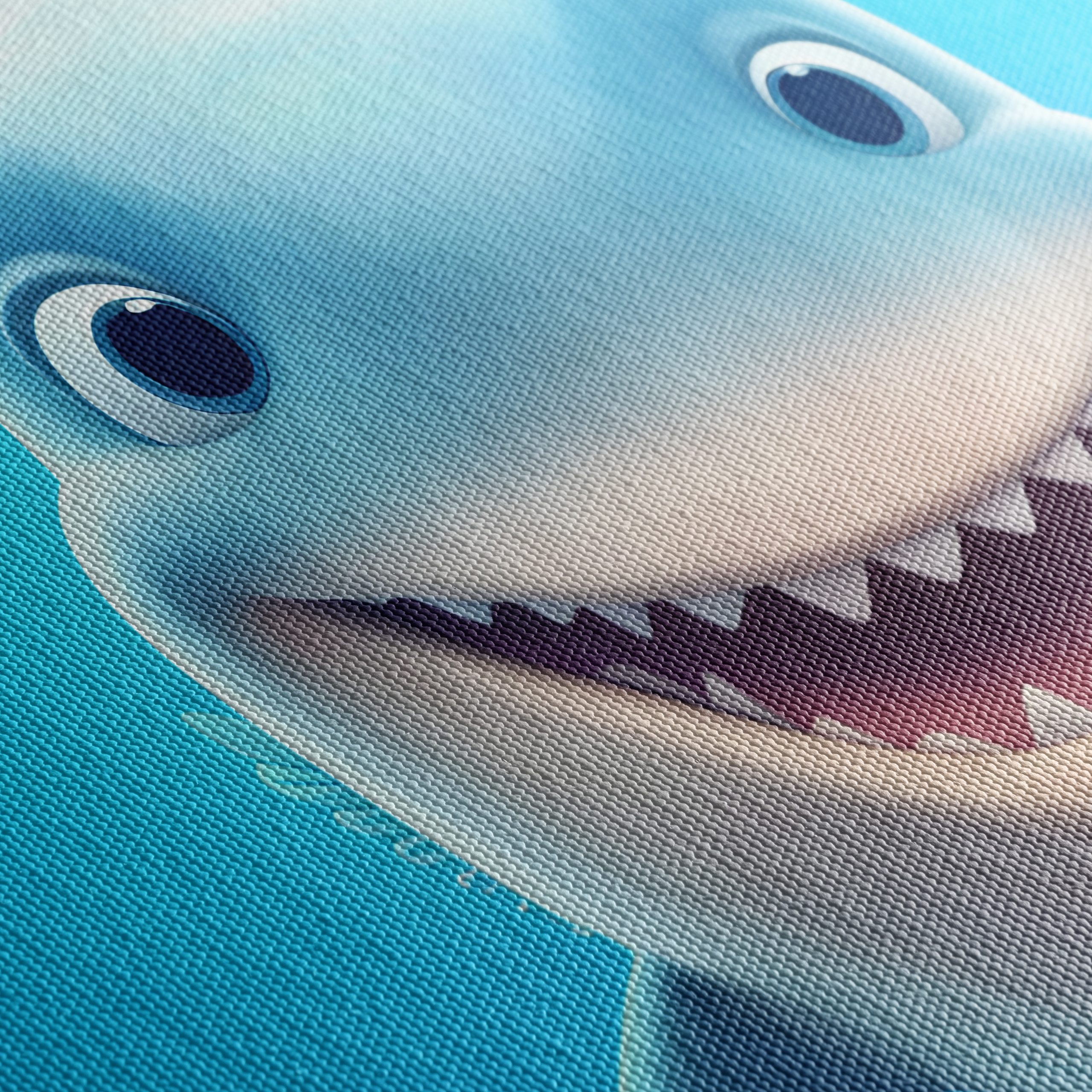 Cute Smiling Shark Underwater Art - Image 5