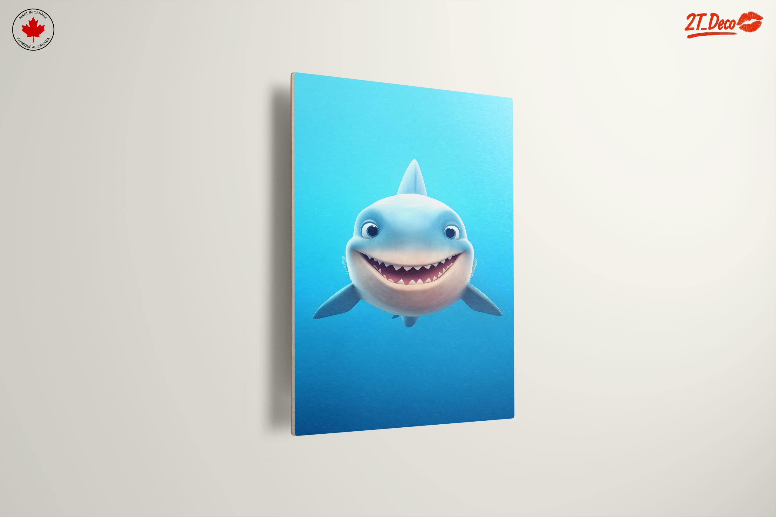 Cute Smiling Shark Underwater Art - Image 13