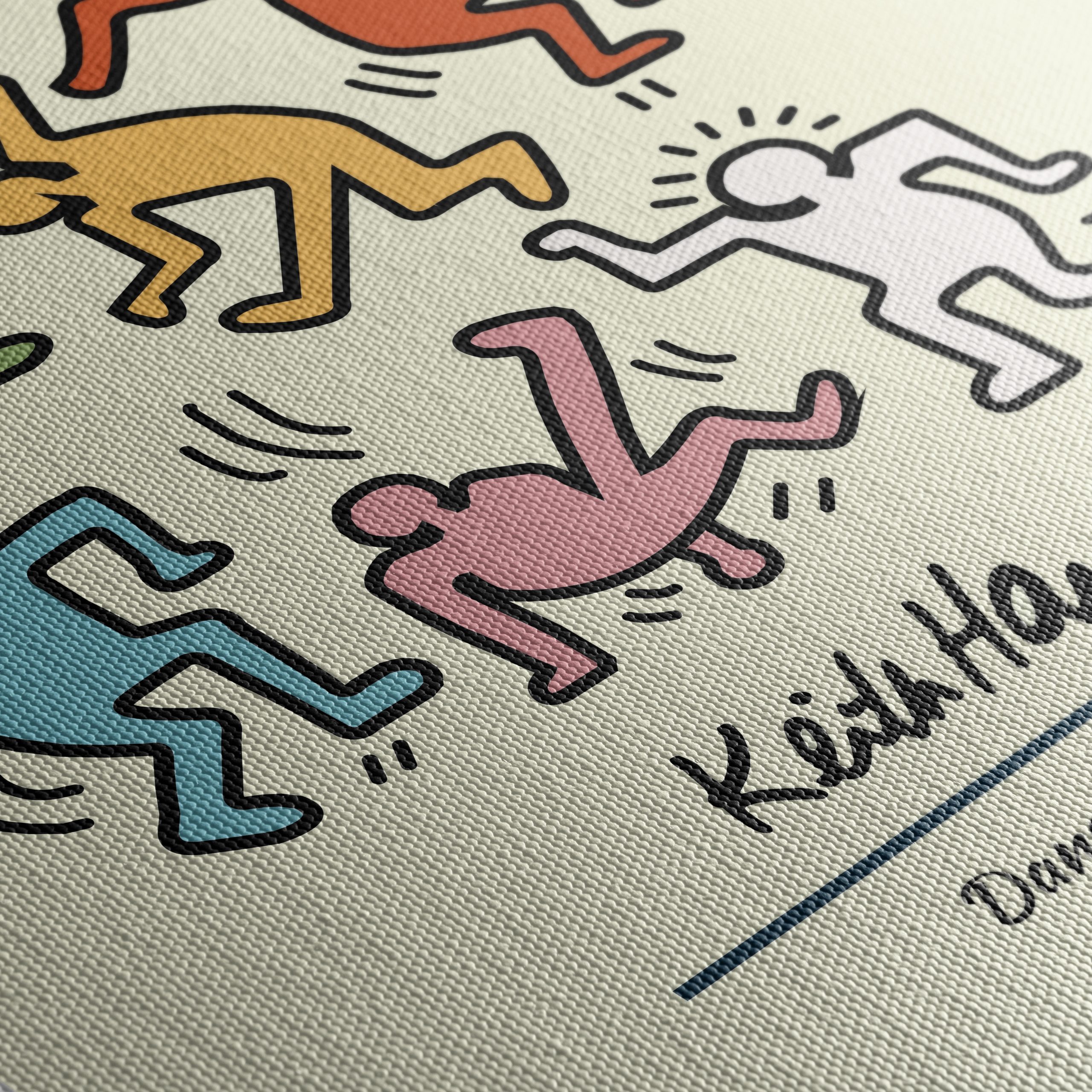 Keith Haring Dancers Artwork 2 - Image 5