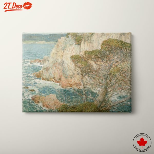 Abstract Coastal Scene with Gentle Waves
