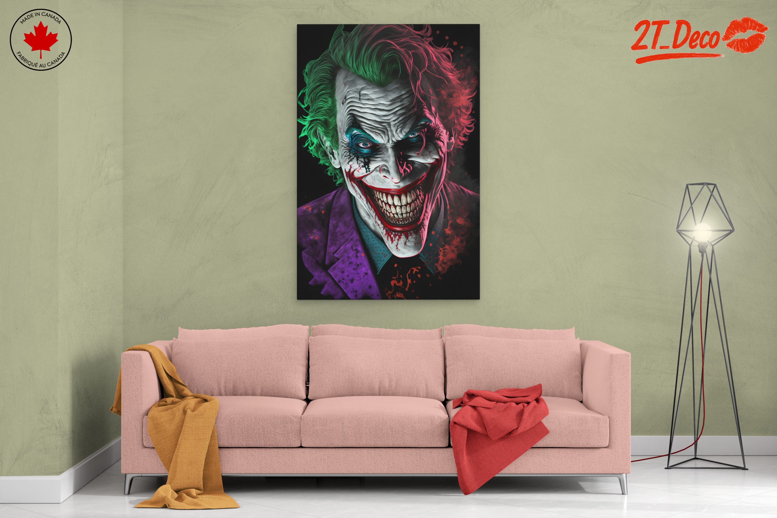 Dynamic Joker Portrait with Vivid Colors - Image 2