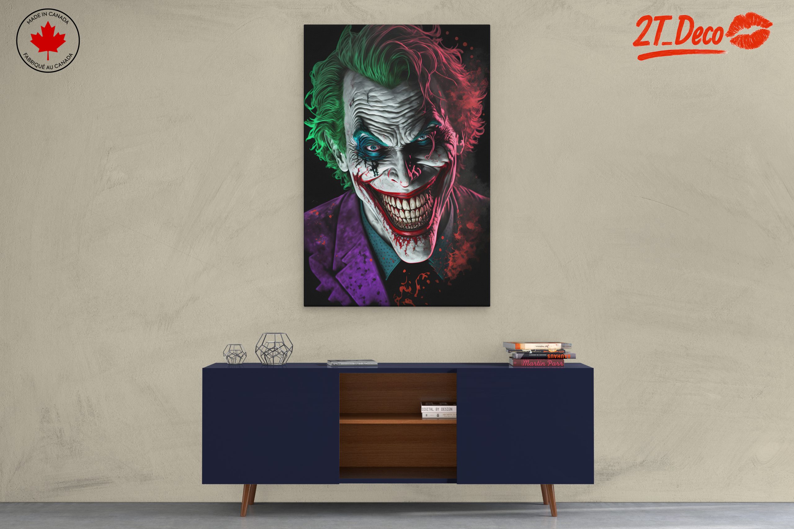 Dynamic Joker Portrait with Vivid Colors - Image 3