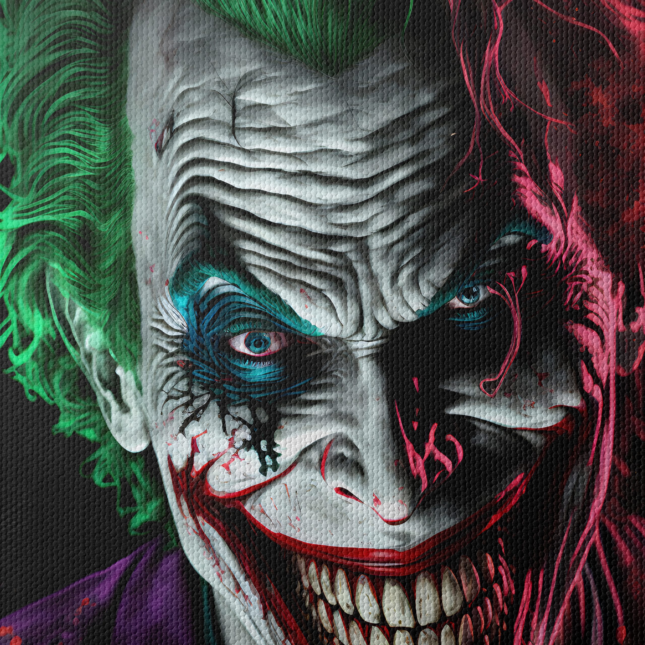 Dynamic Joker Portrait with Vivid Colors - Image 4