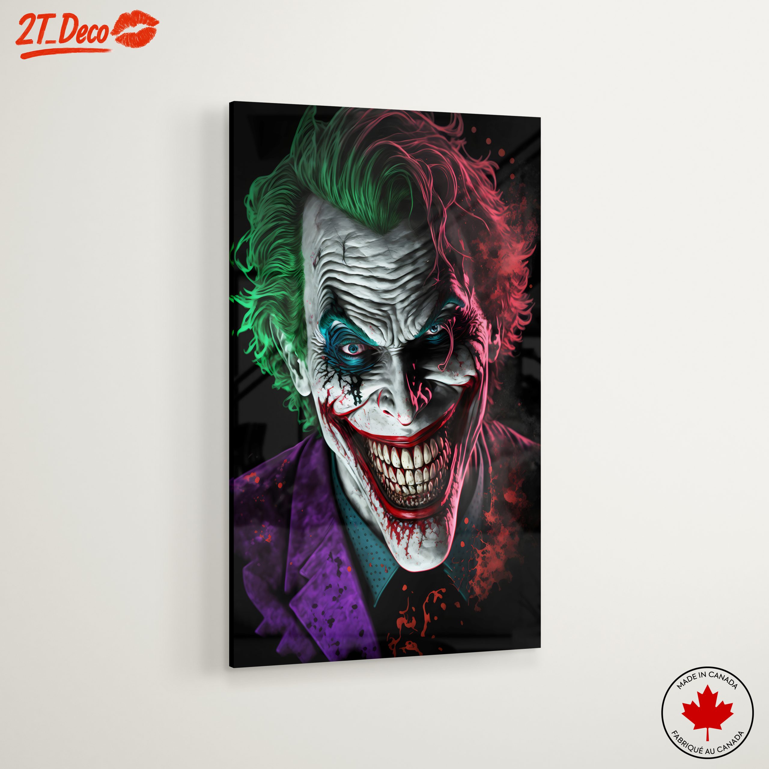 Dynamic Joker Portrait with Vivid Colors - Image 6