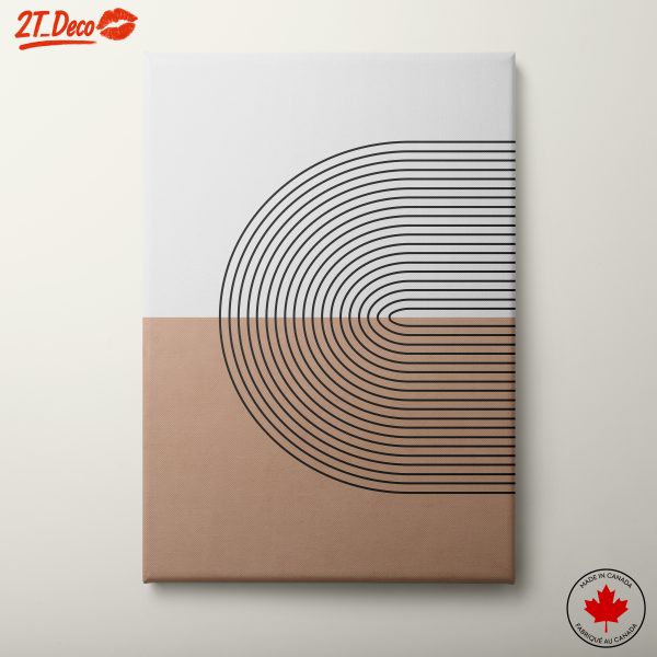 Geometric Line Art Print with Minimalist Design