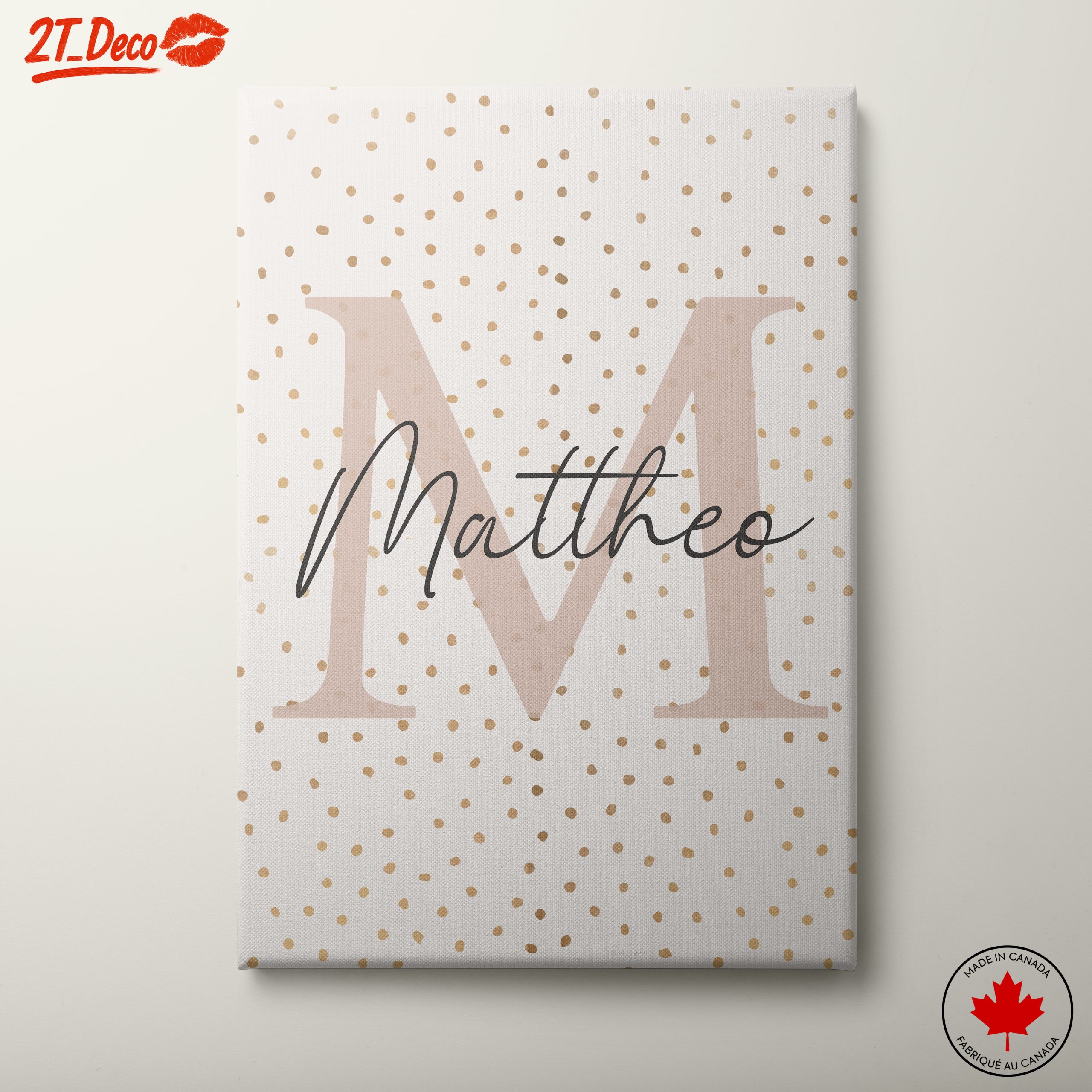 Personalized Bold Typography Wall Art