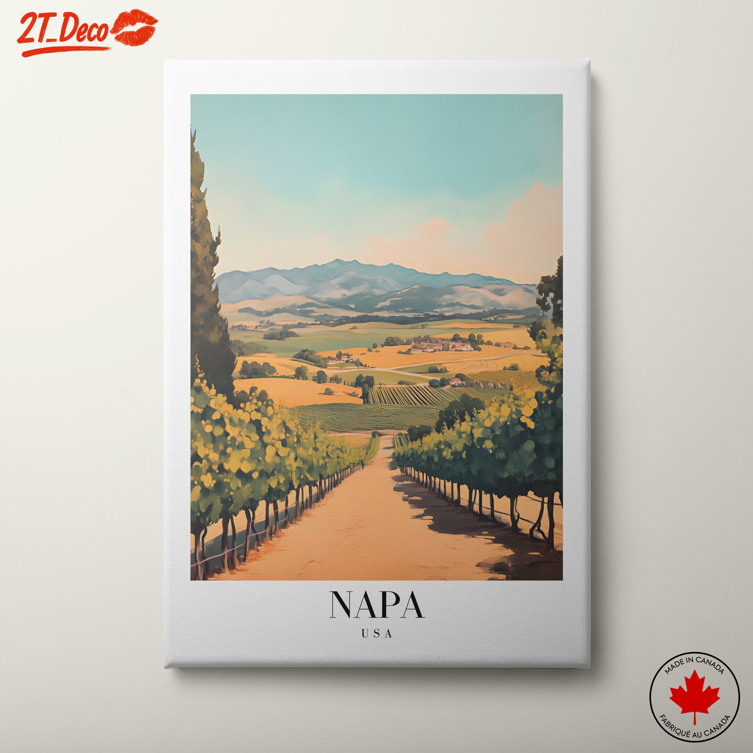 Napa Valley Vineyard Landscape Art