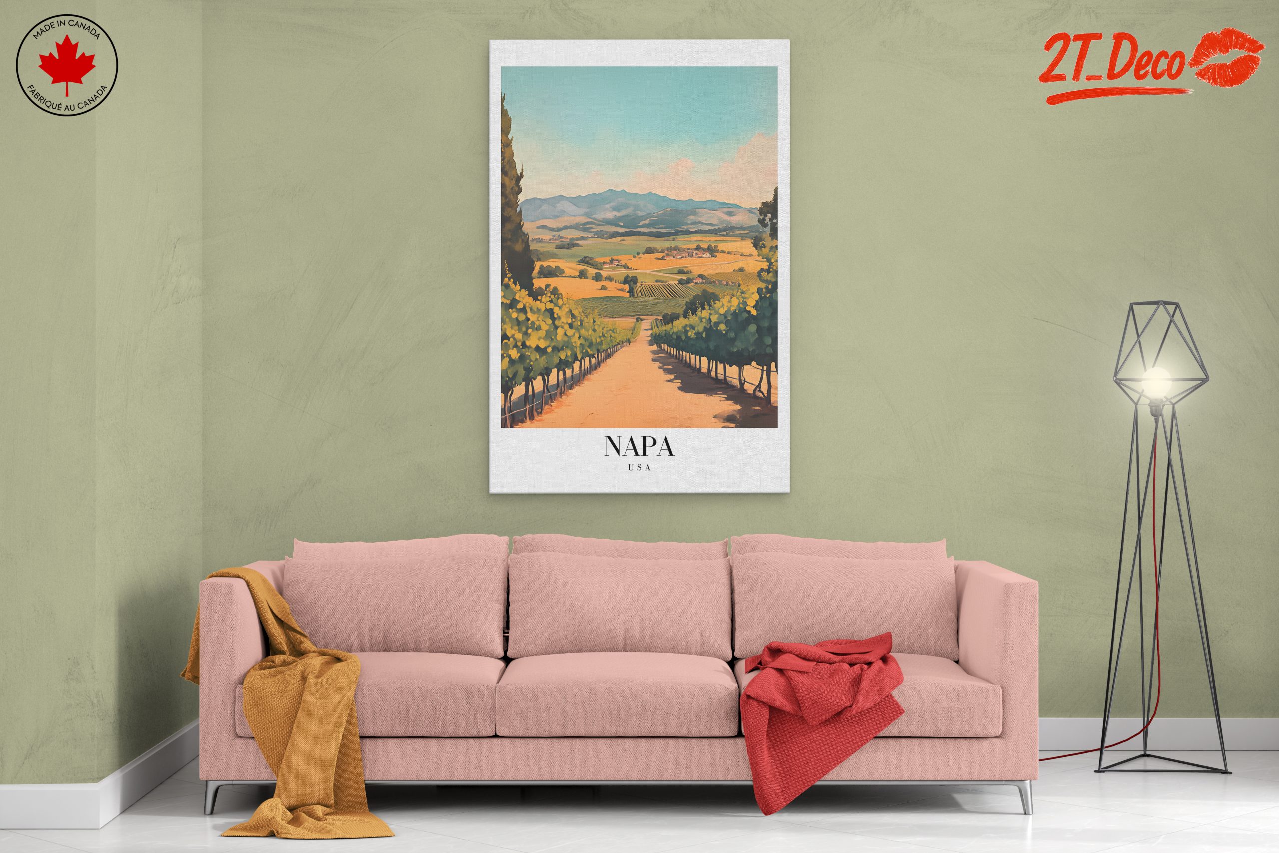 Napa Valley Vineyard Landscape Art - Image 2
