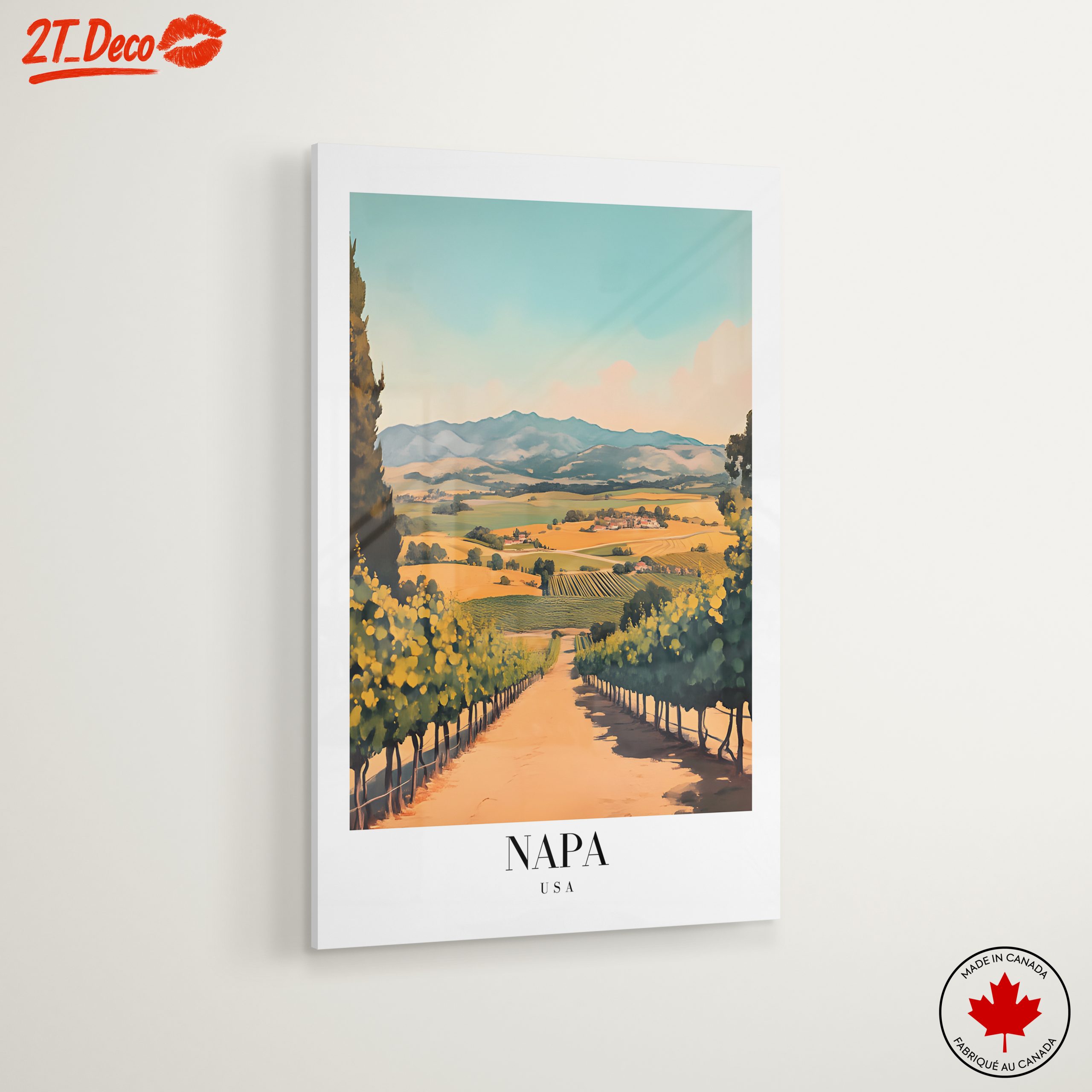 Napa Valley Vineyard Landscape Art - Image 6