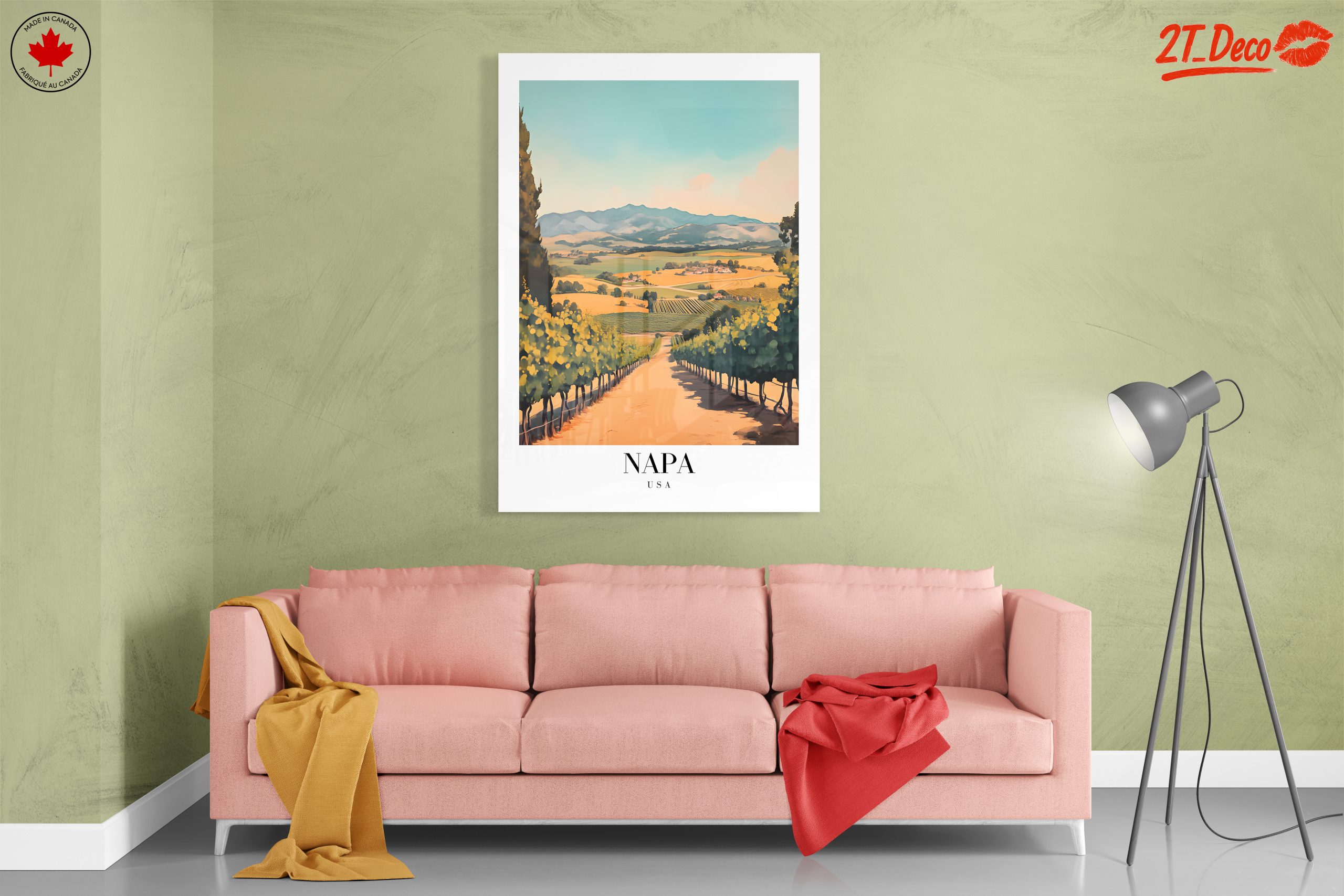 Napa Valley Vineyard Landscape Art - Image 7