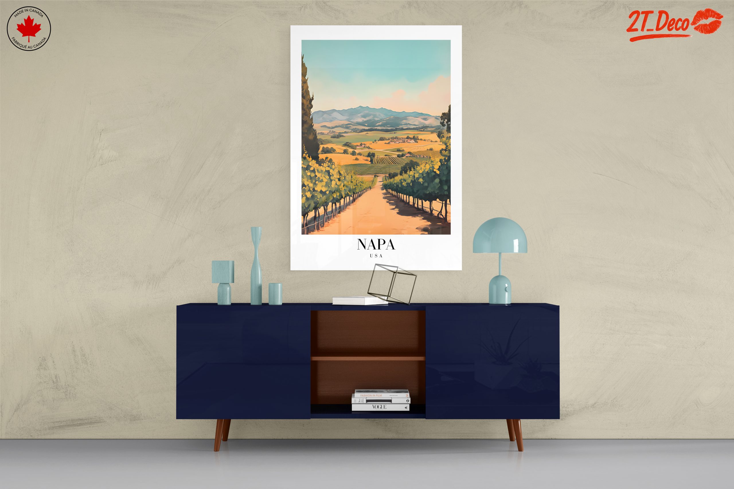Napa Valley Vineyard Landscape Art - Image 8