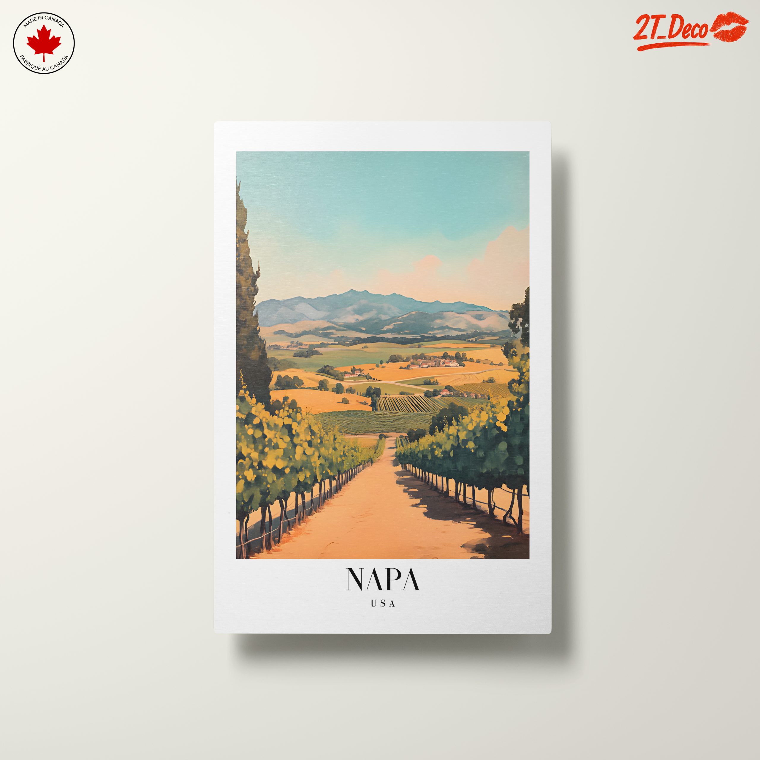 Napa Valley Vineyard Landscape Art - Image 10