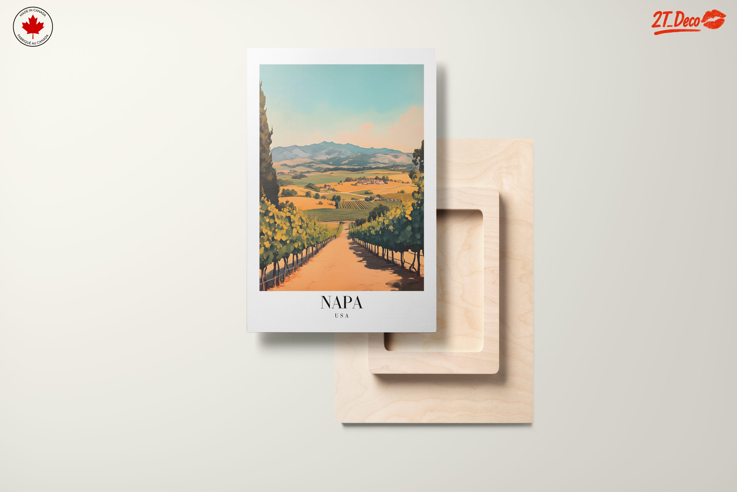 Napa Valley Vineyard Landscape Art - Image 11