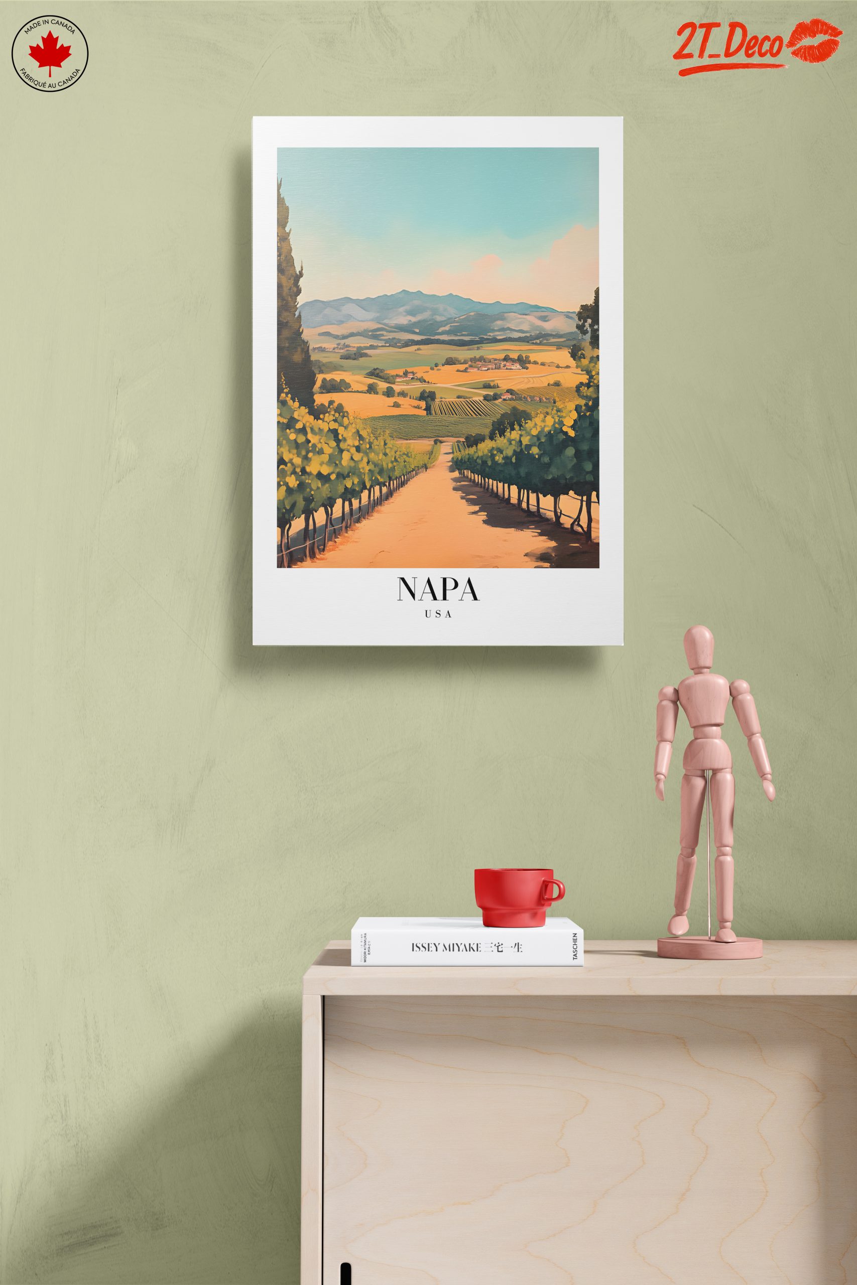 Napa Valley Vineyard Landscape Art - Image 14