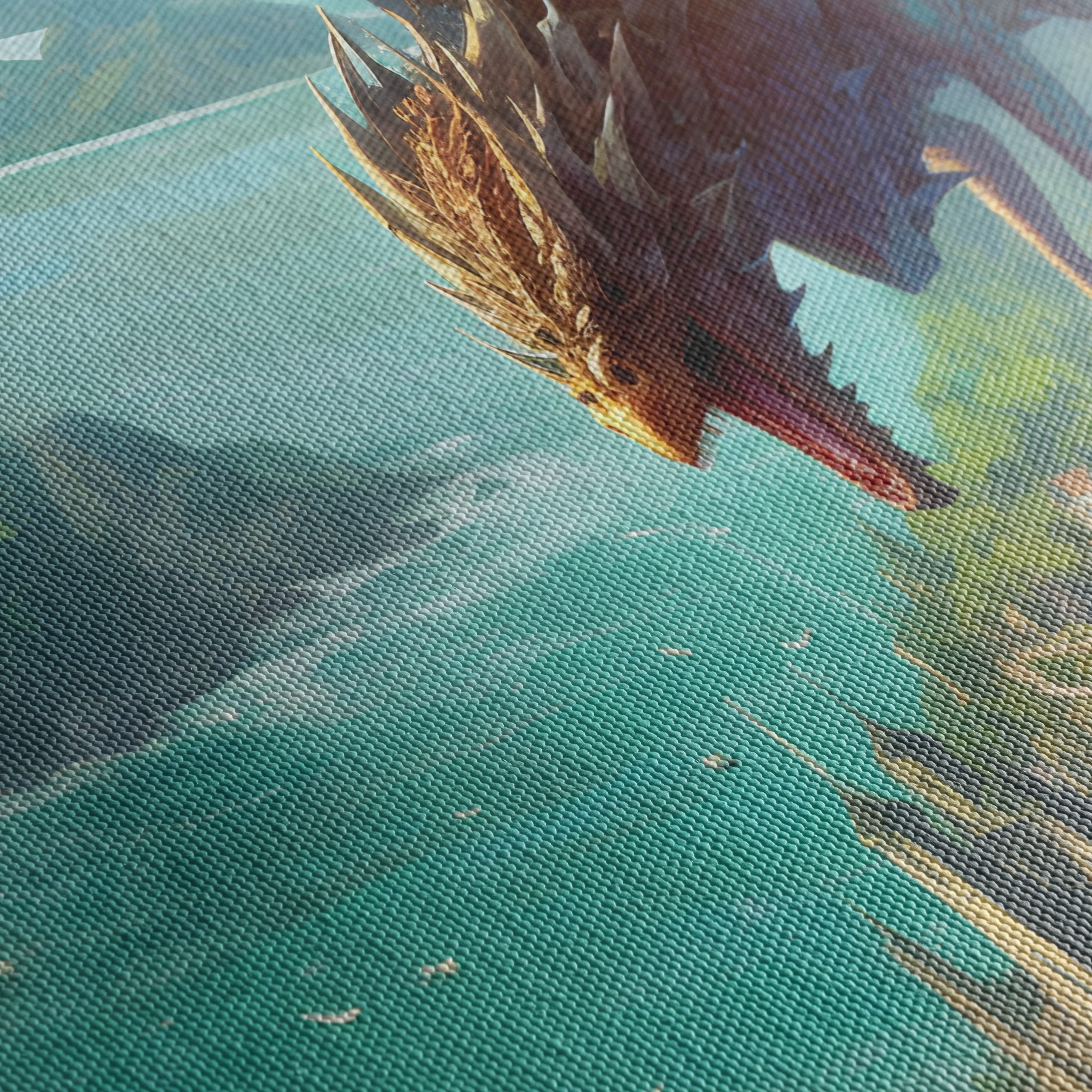 Epic Dragon Over Fantasy Landscape - Image 5