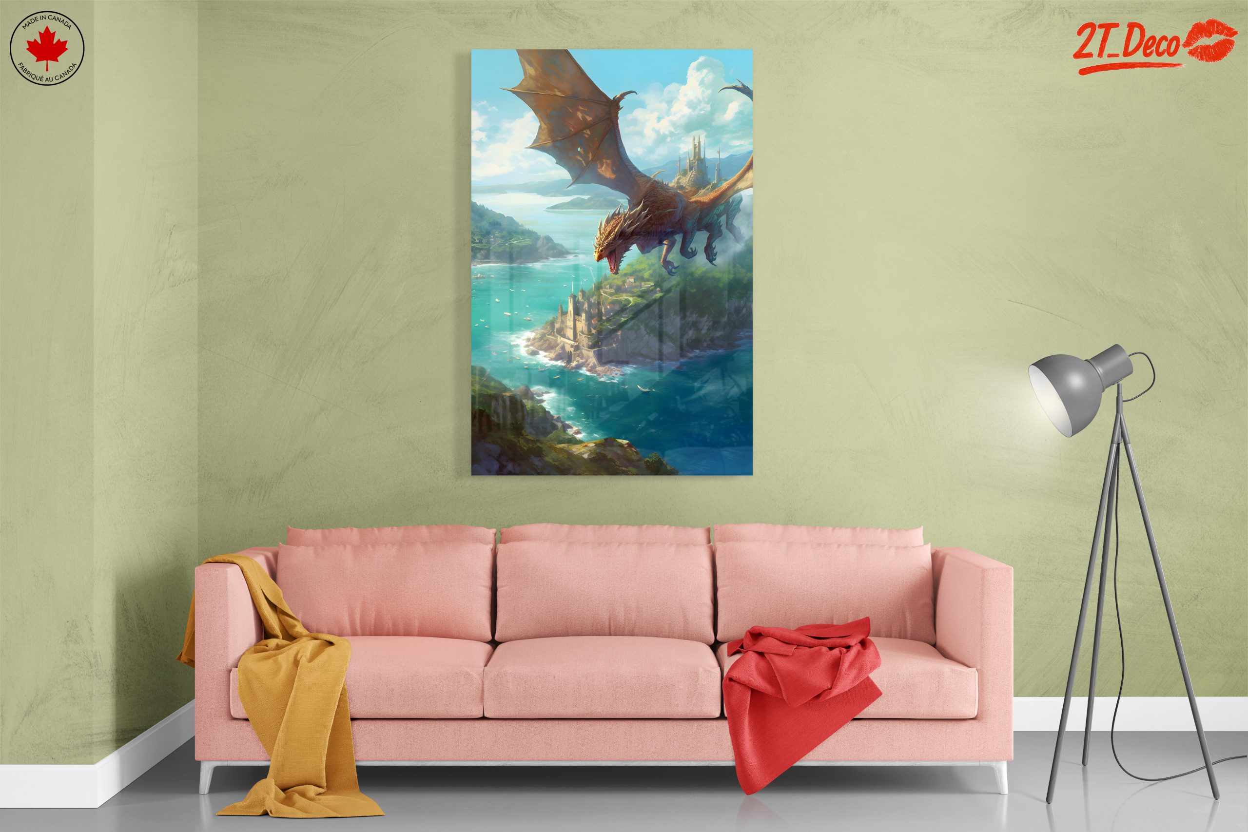 Epic Dragon Over Fantasy Landscape - Image 7