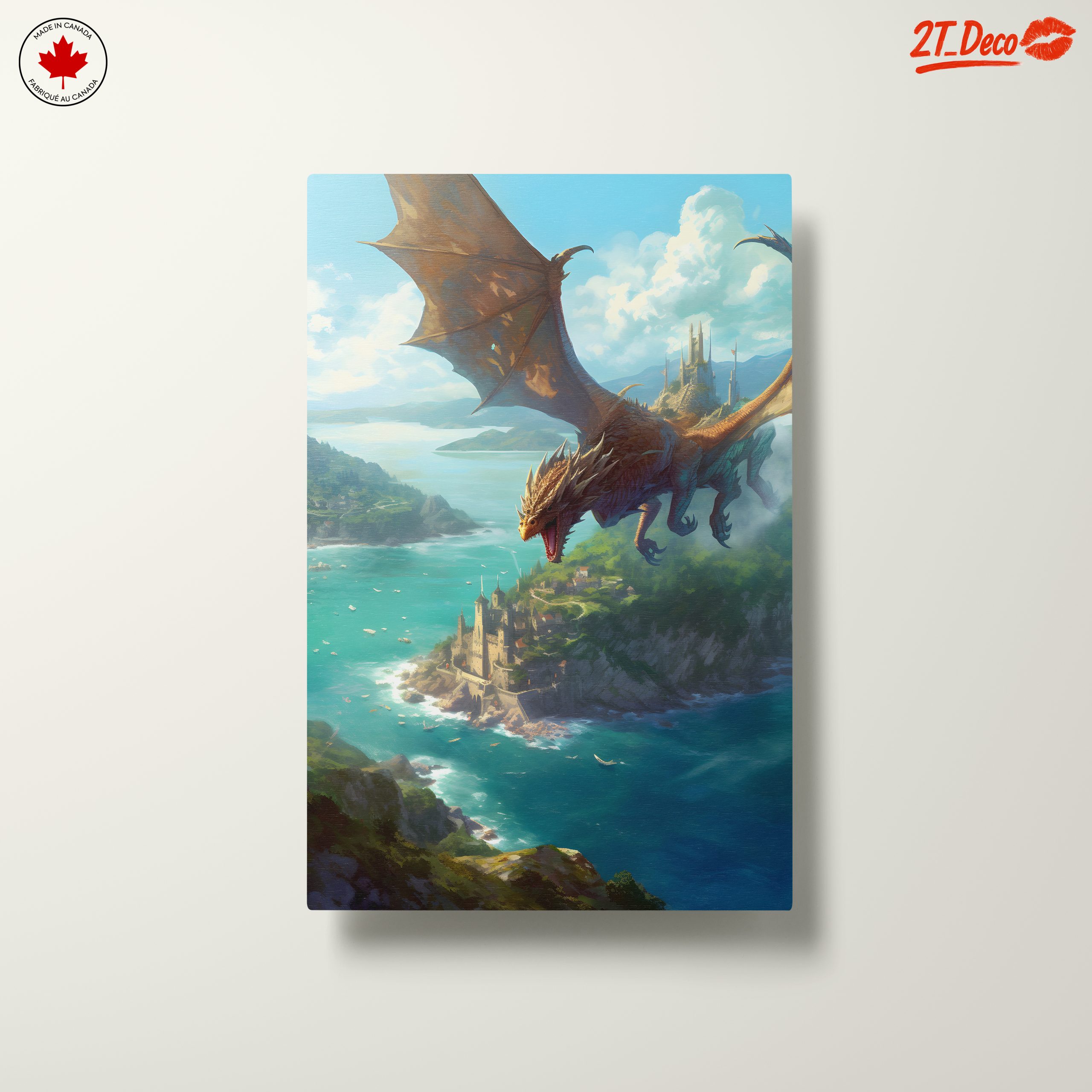 Epic Dragon Over Fantasy Landscape - Image 10