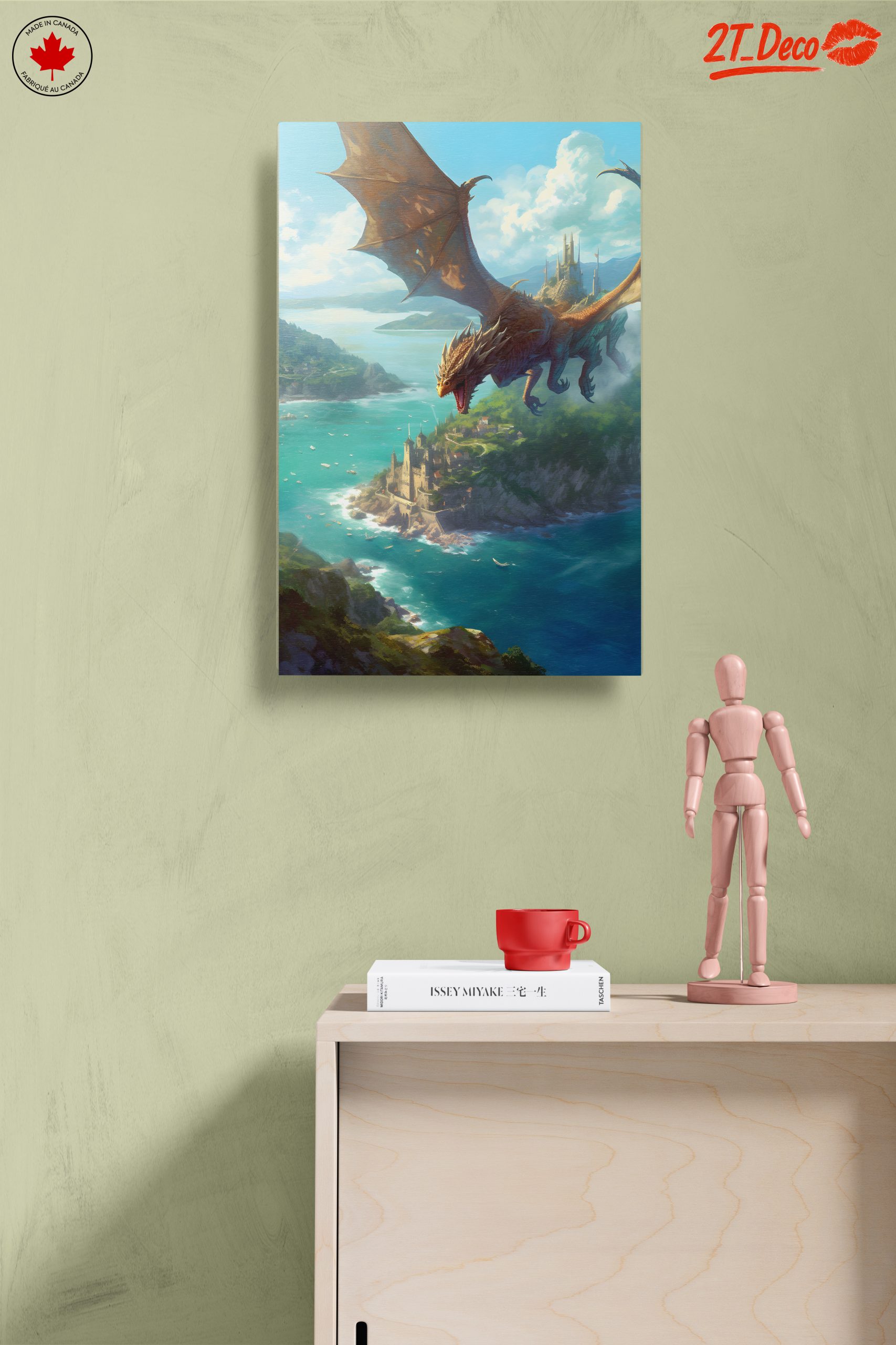 Epic Dragon Over Fantasy Landscape - Image 14
