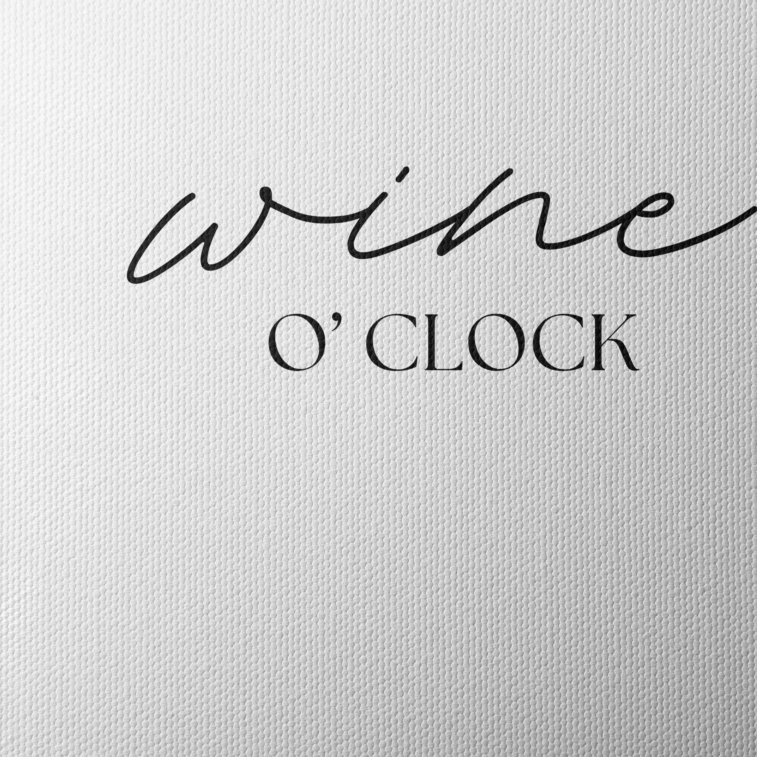 Wine O'Clock Inspirational Quote Wall Art - Image 4