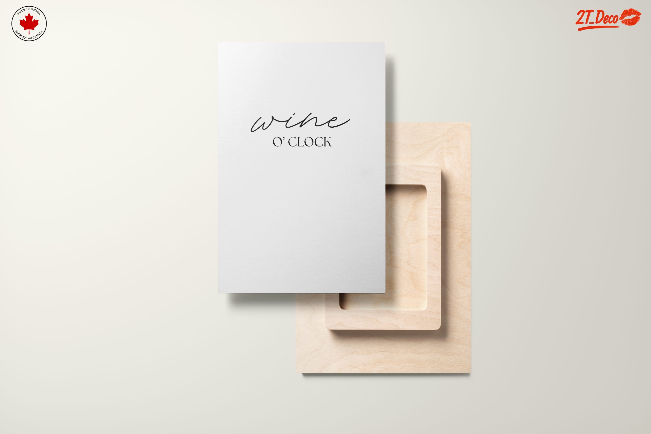 Wine O'Clock Inspirational Quote Wall Art - Image 11
