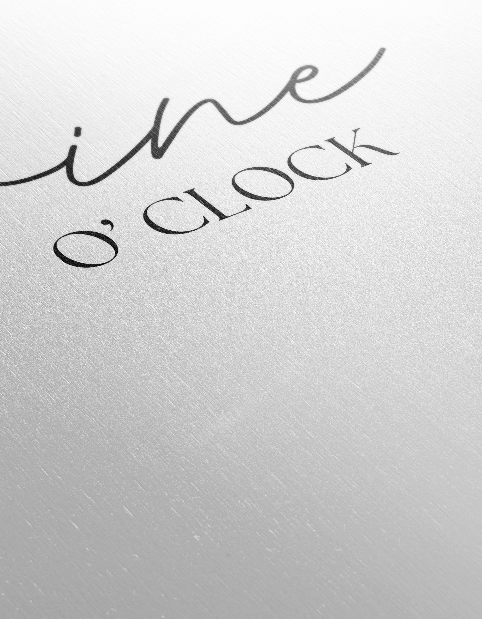 Wine O'Clock Inspirational Quote Wall Art - Image 12
