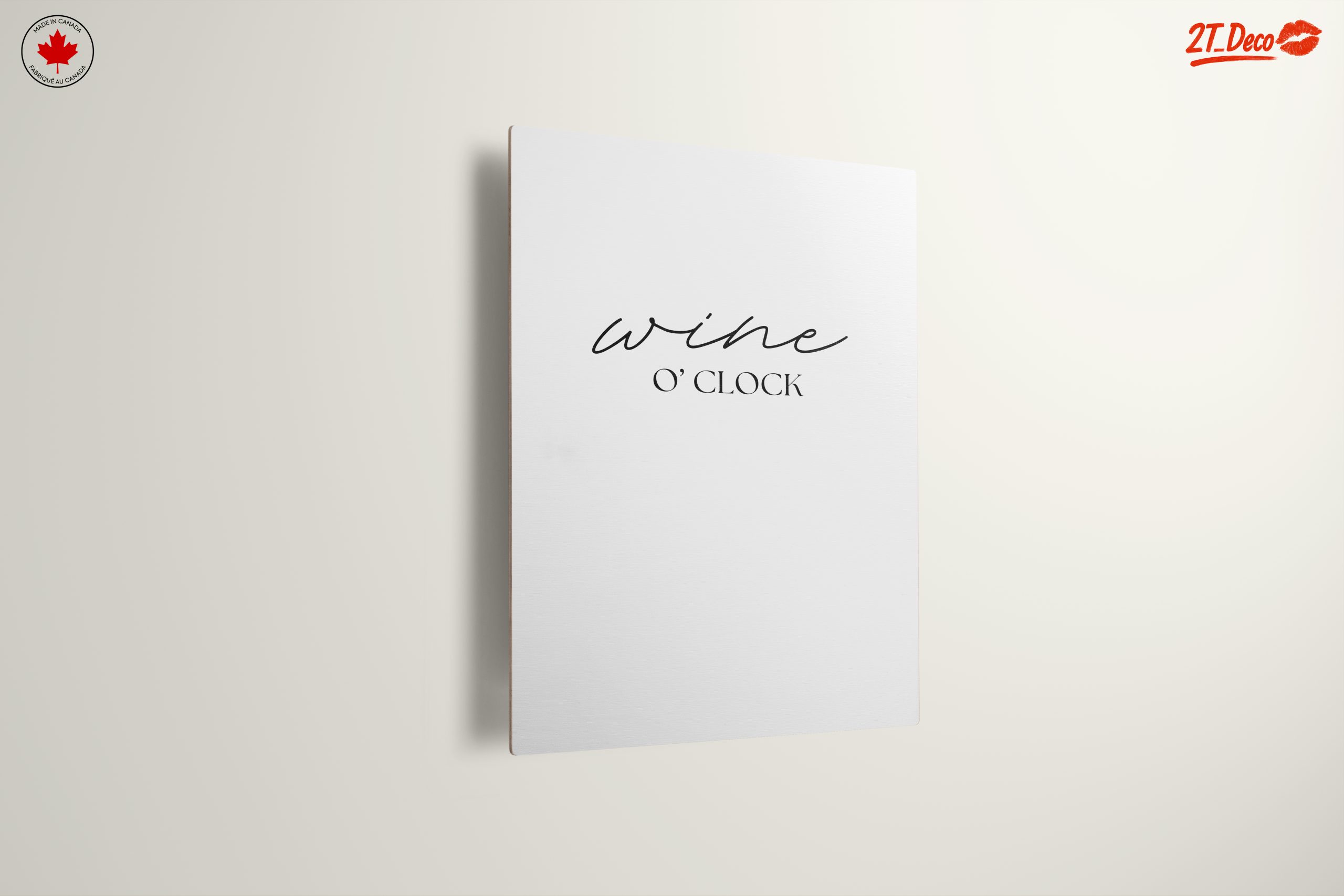 Wine O'Clock Inspirational Quote Wall Art - Image 13