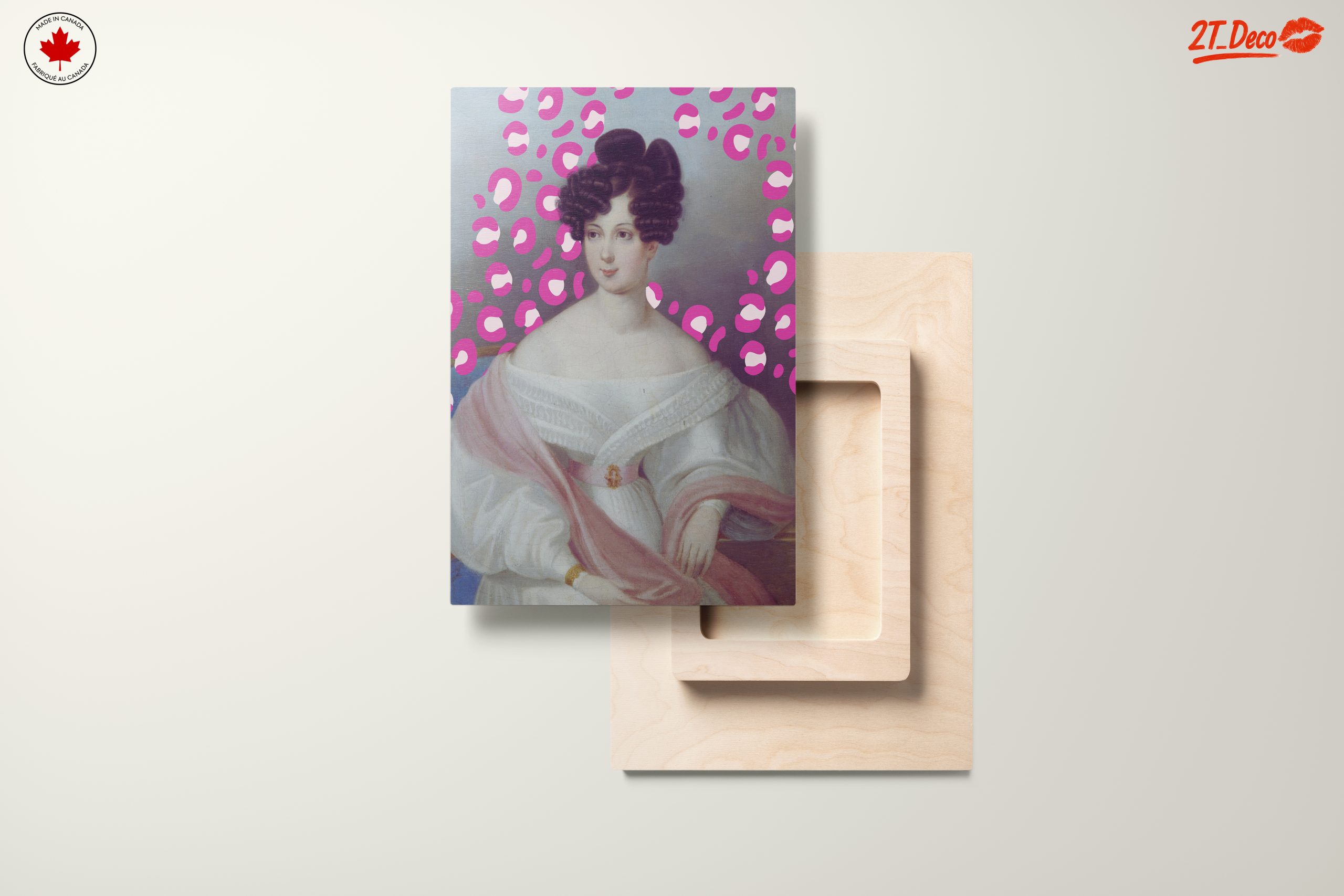 Stylized Historical Portrait with Vibrant Patterns - Image 11