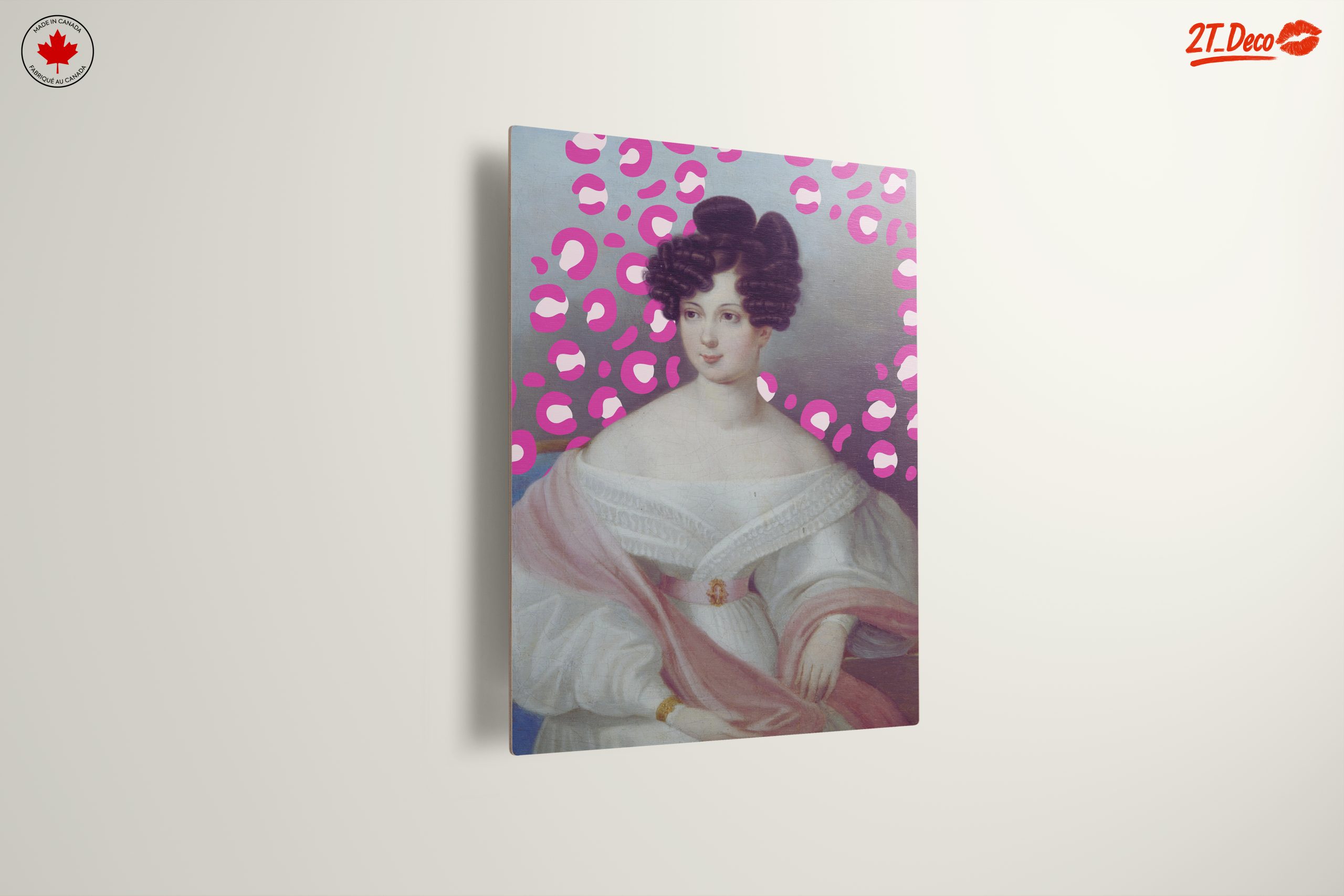 Stylized Historical Portrait with Vibrant Patterns - Image 13