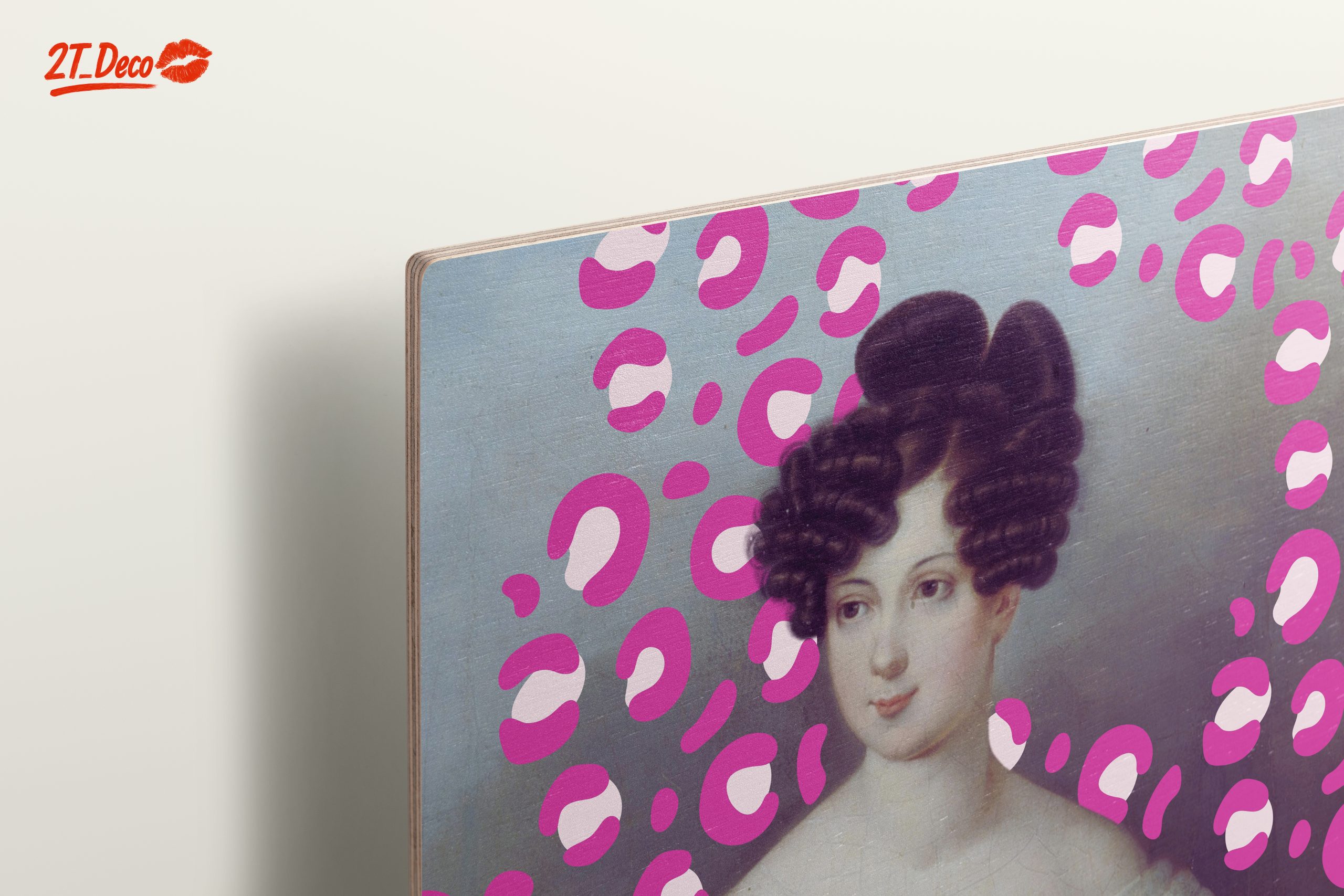 Stylized Historical Portrait with Vibrant Patterns - Image 15