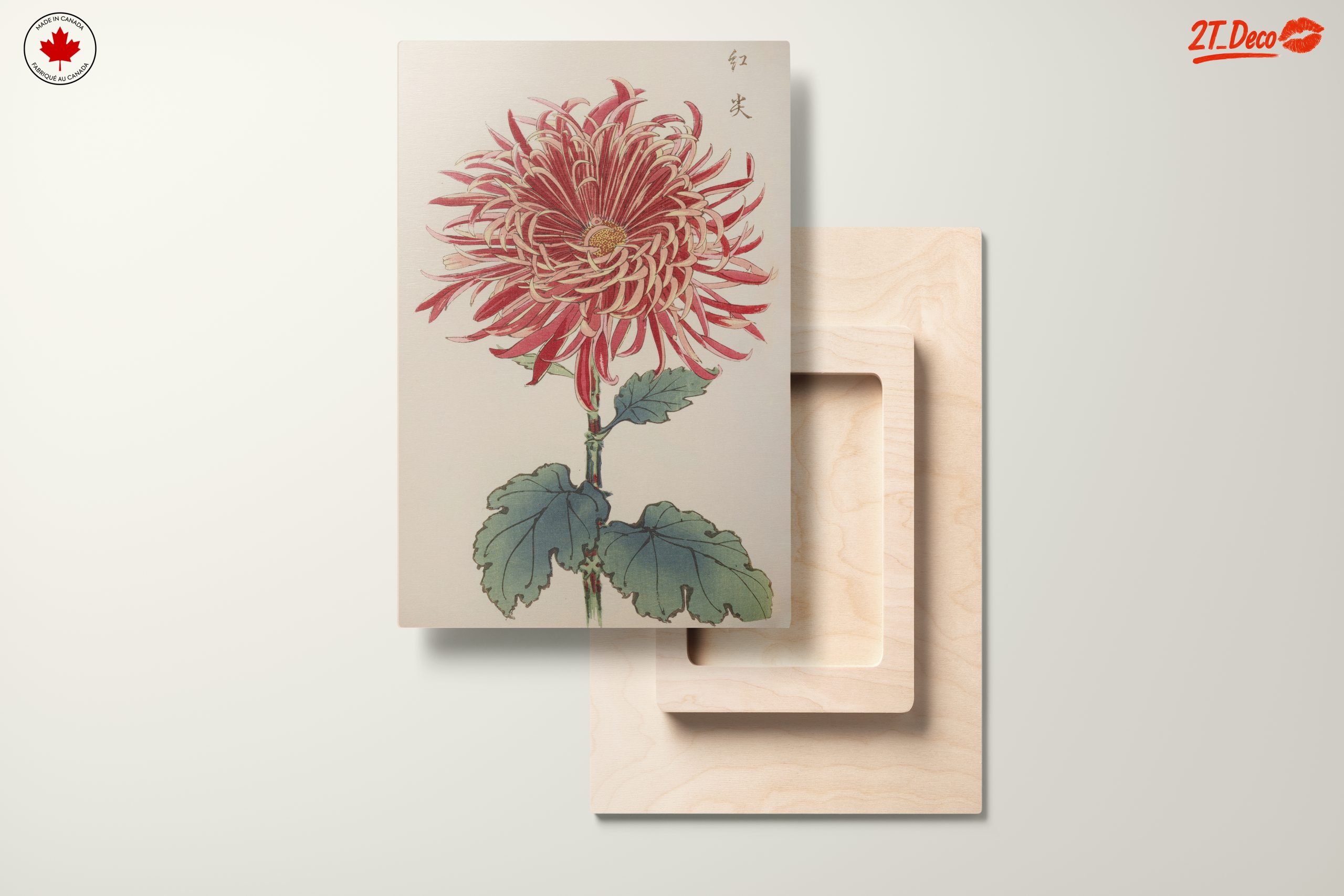 Red Chrysanthemum Botanical Art - Image 11