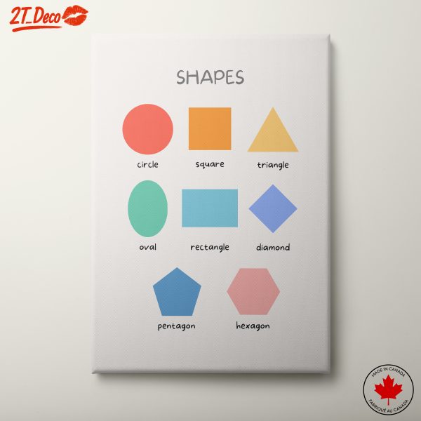 Colorful Geometric Shape Artwork for Modern Spaces