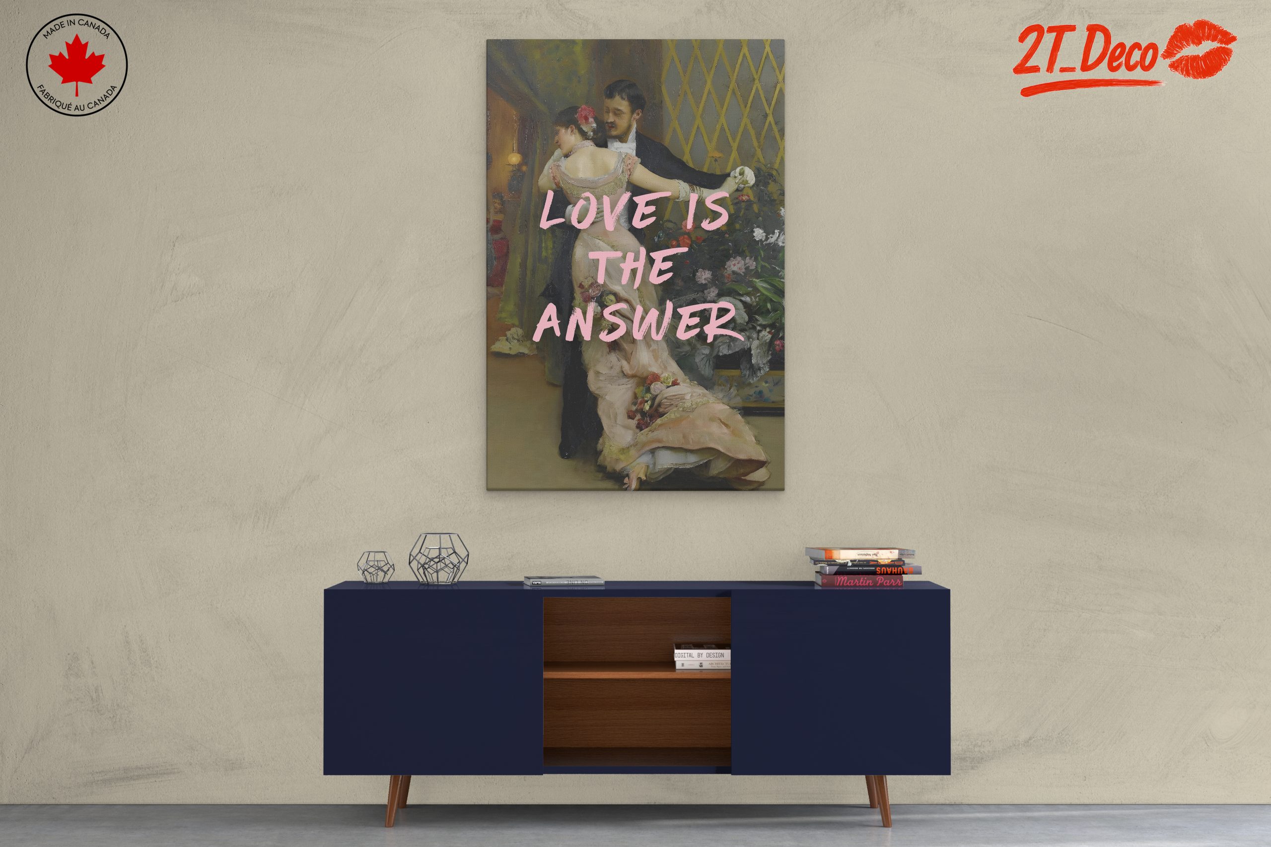 Romantic Artistic Portrait with Text - Image 3