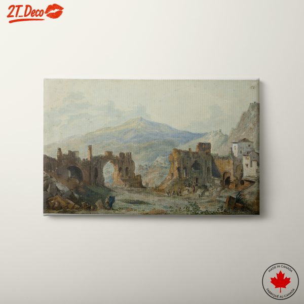 Ancient Ruins Landscape Art