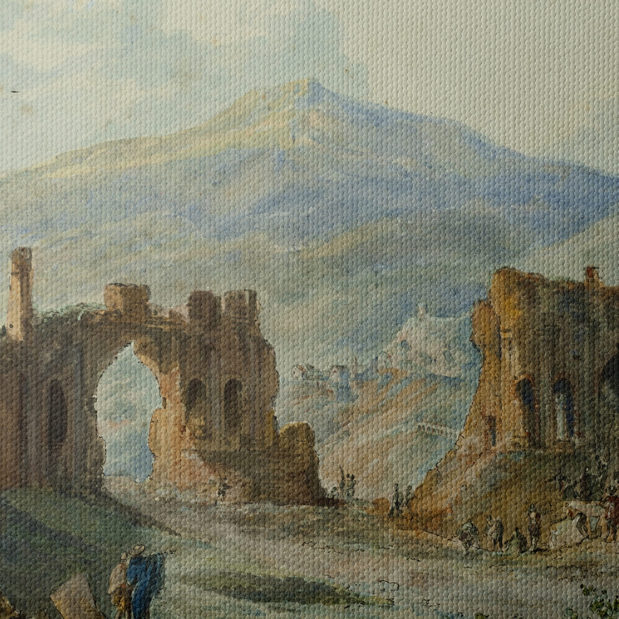 Ancient Ruins Landscape Art - Image 4