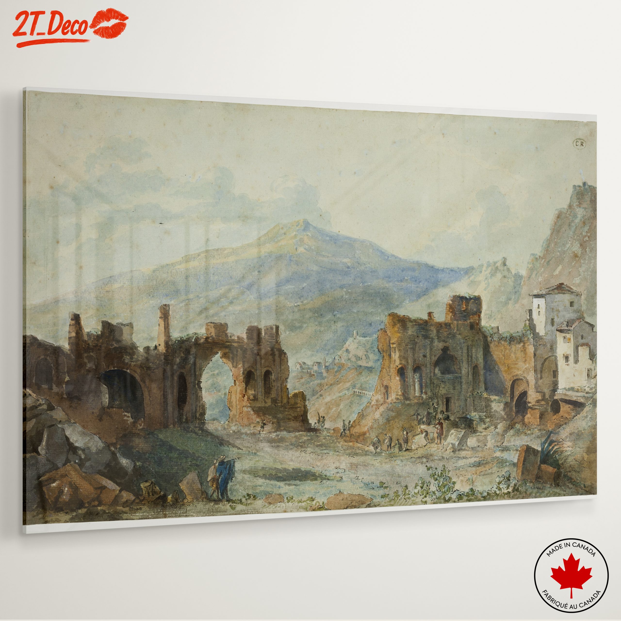 Ancient Ruins Landscape Art - Image 6