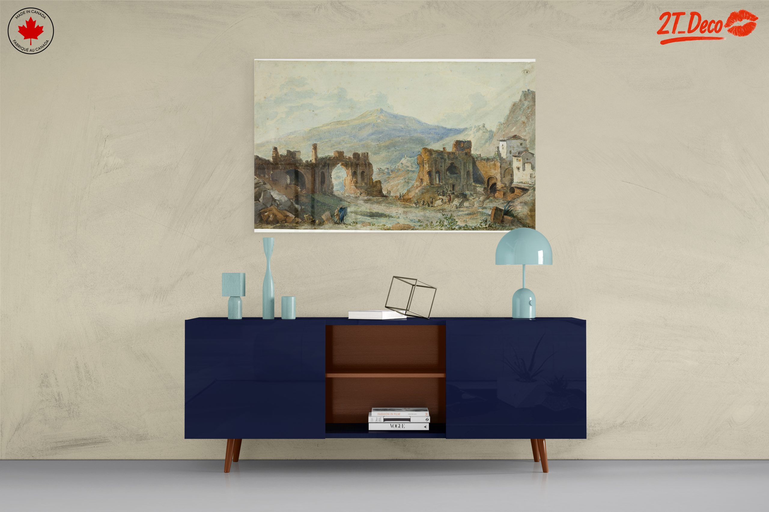 Ancient Ruins Landscape Art - Image 8