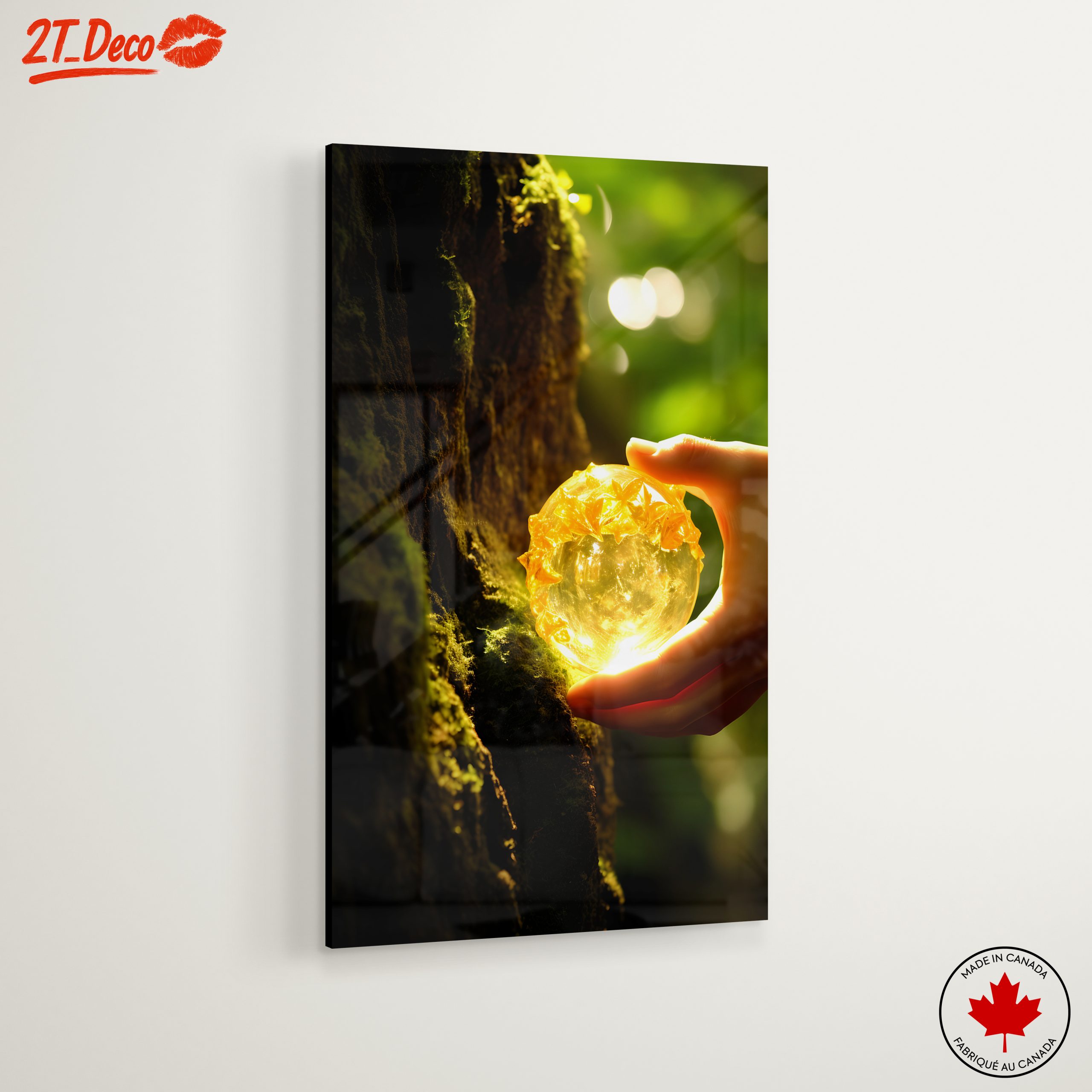 Glowing Orb in Lush Greenery - Image 6